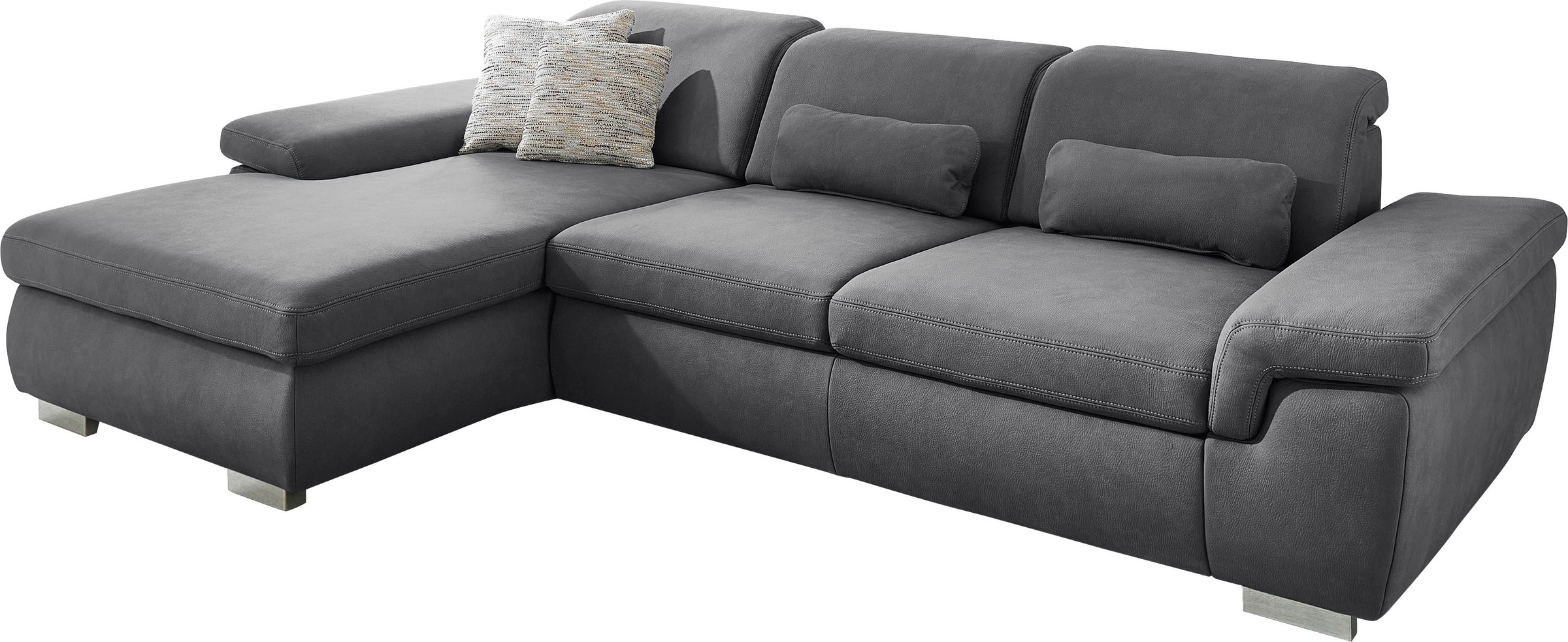 Die PlanBar Ecksofa »MP-IN17041 L-Form«, mit Sitztiefenverstellung, optional Kopfteilverstellung & Bettfunktion