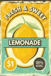 queence Metallbild »Lemonade«, Schriftzüge-Schriftzug-Getränke, (1 St.), Stahlschilder