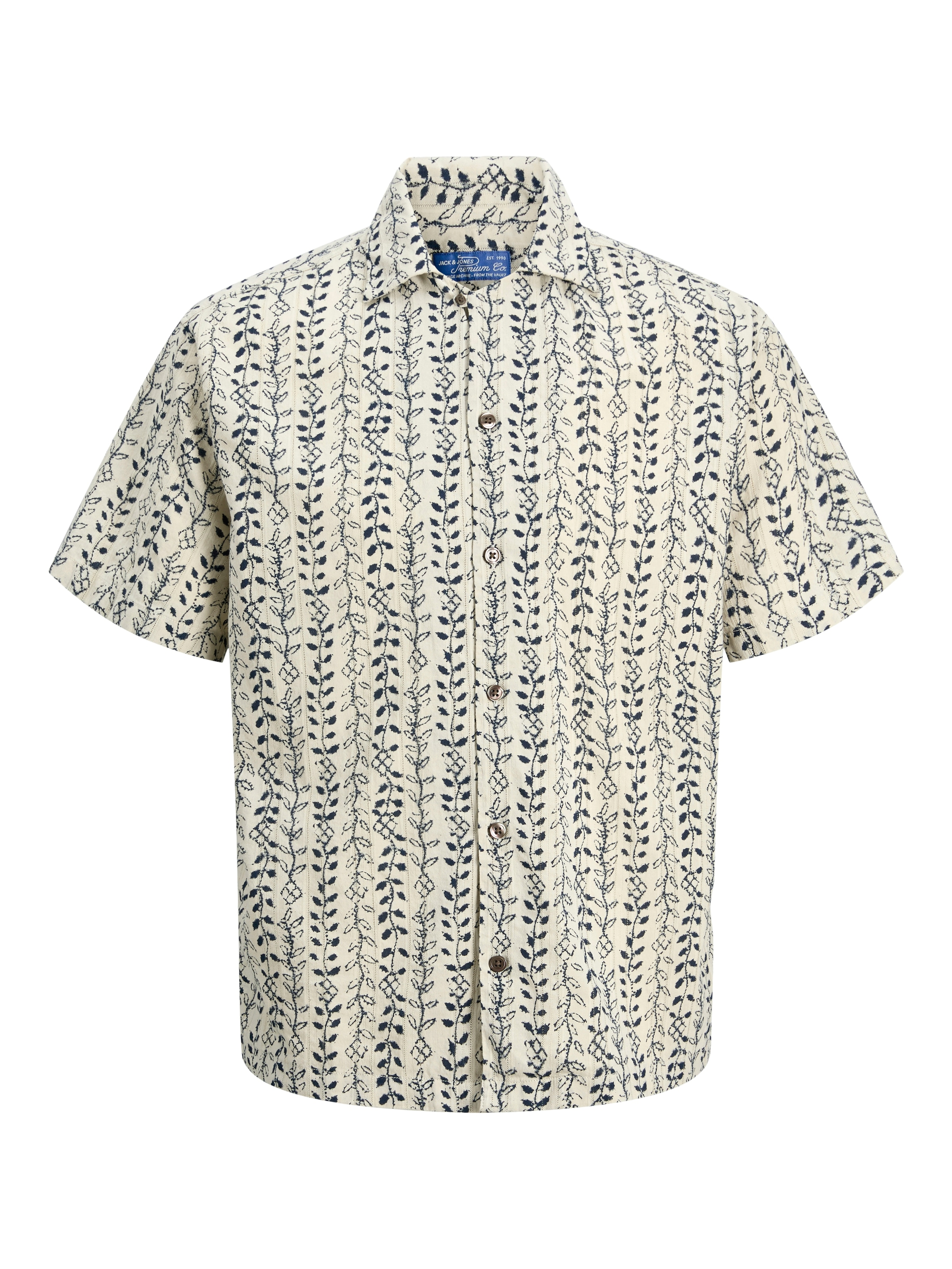 Jack & Jones Kurzarmhemd »JPRBLULYON PRINT DOBBY S/S SHIRT SN«