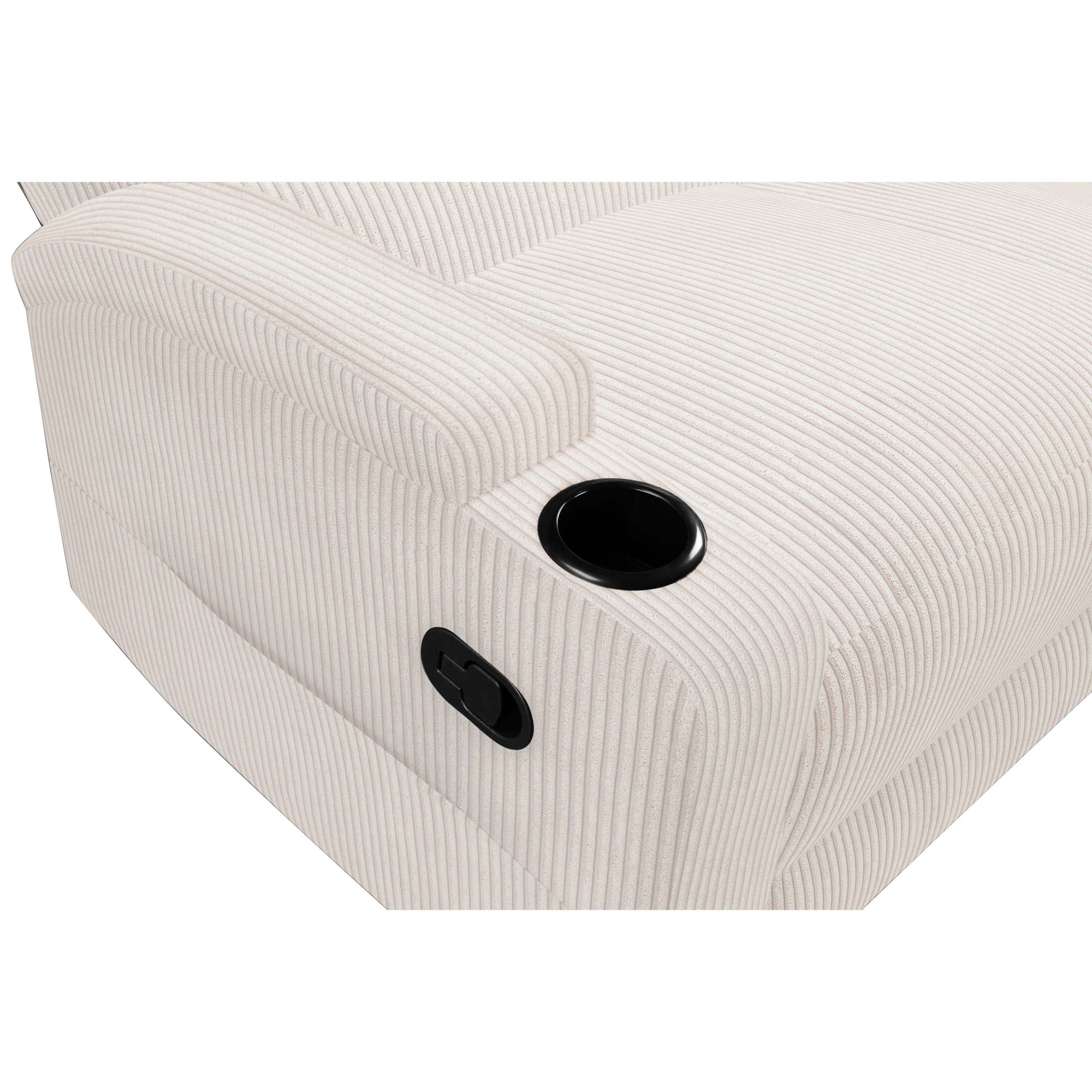 Home affaire Ecksofa »NAPORI Multimediasofa, 3er Kinosessel XXL, L-Form, Cord«, Kinosofa mit Relaxfunktion, Getränkehalter, Staufach und Staukasten