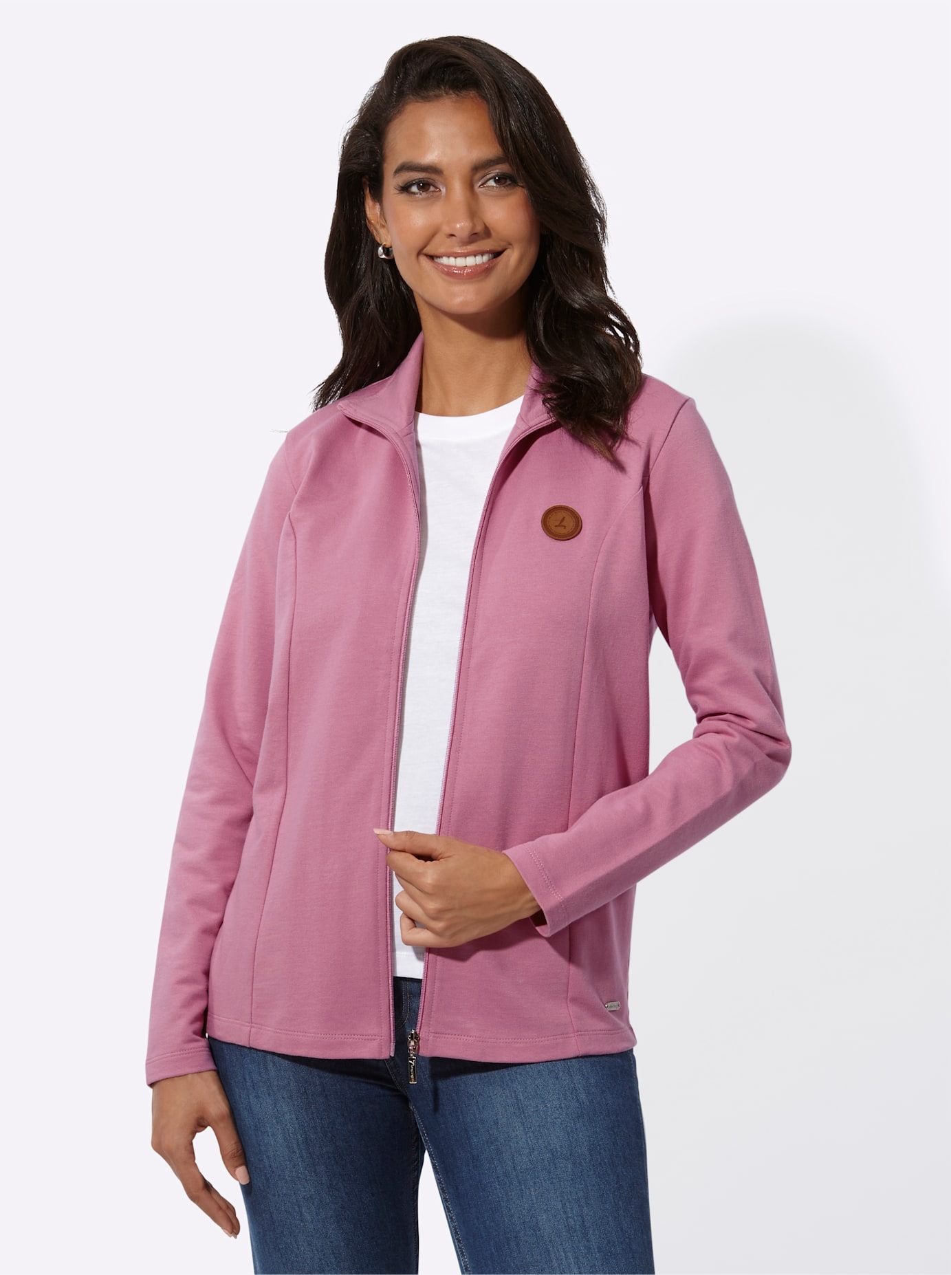 Casual Looks Shirtjacke »Sweatjacke«, (1 tlg.)