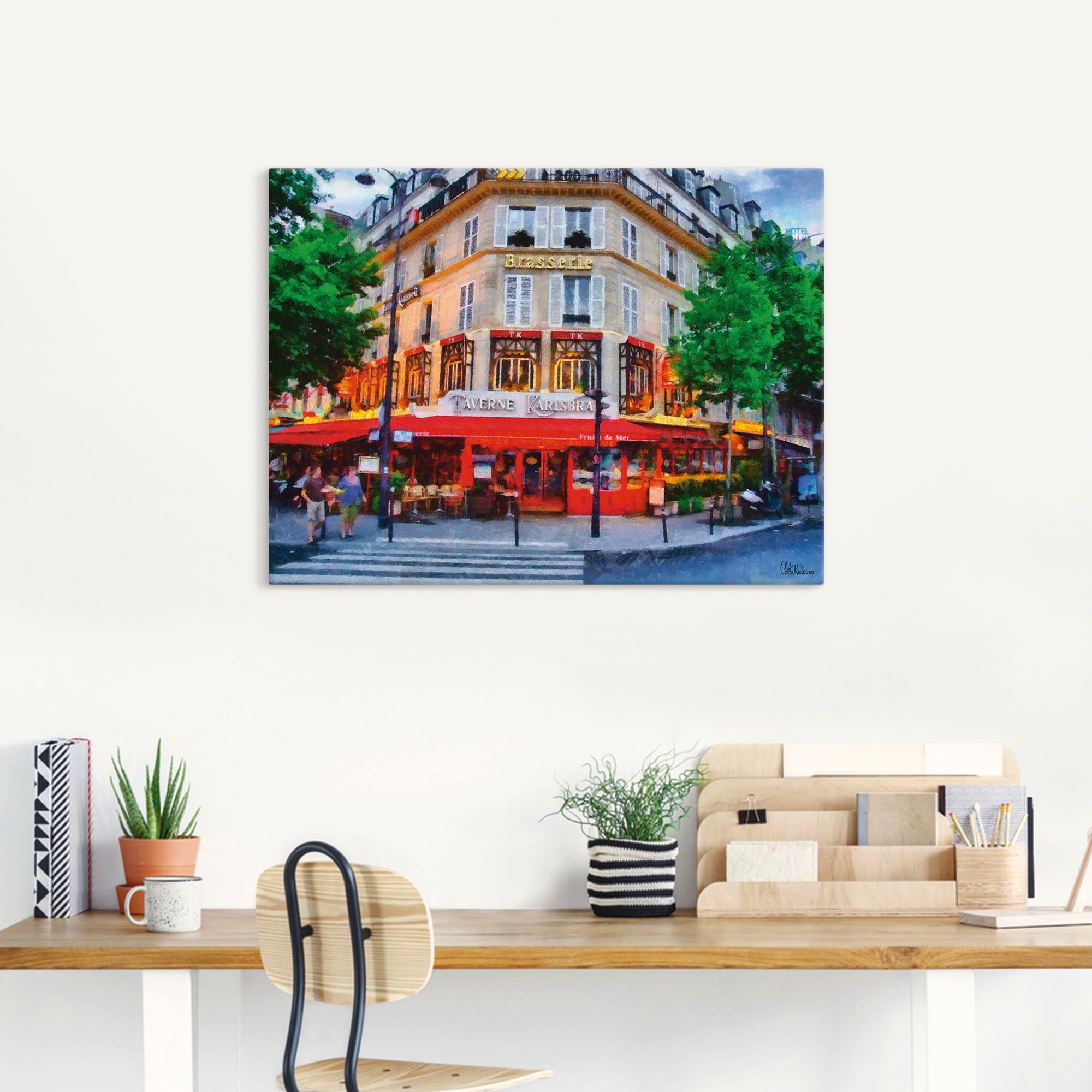 Artland Wandbild »Taverne Karlsbad«, Karlsbad, (1 St.), als Alubild, Leinwandbild, Wandaufkleber oder Poster in versch. Größen