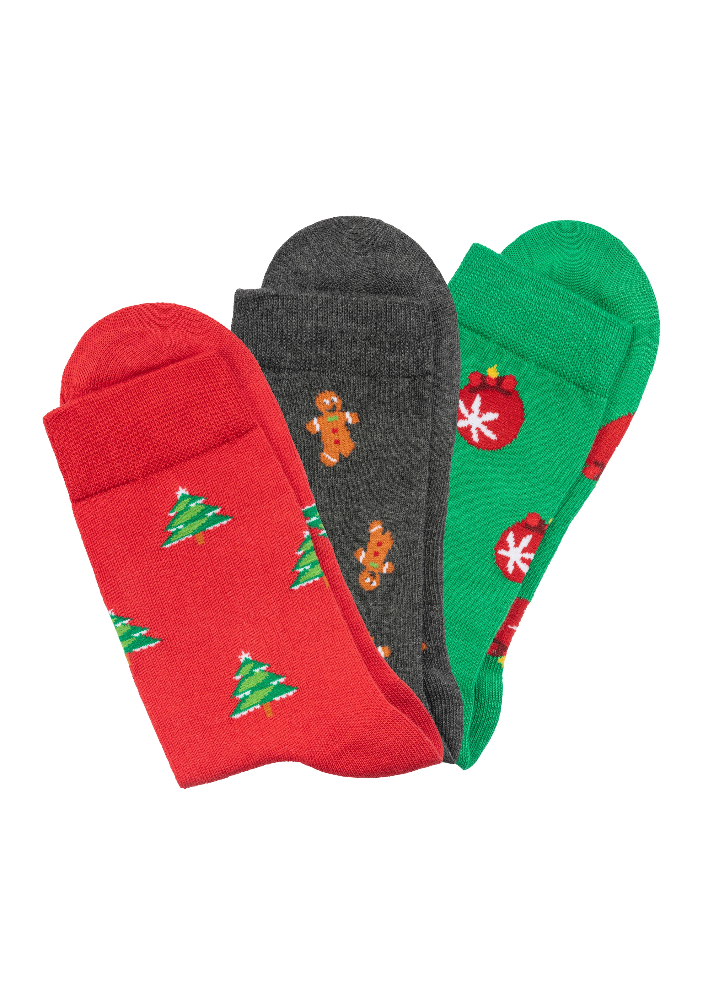 John Devin Socken, (3 Paar), mit unterschiedlichen Weihnachtsmotiven online  bei OTTO