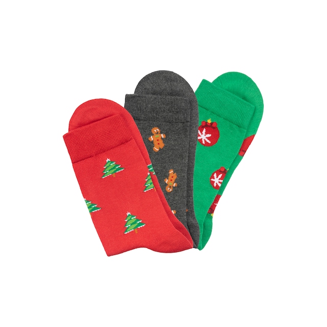 John Devin Socken, (3 Paar), mit unterschiedlichen Weihnachtsmotiven online  bei OTTO