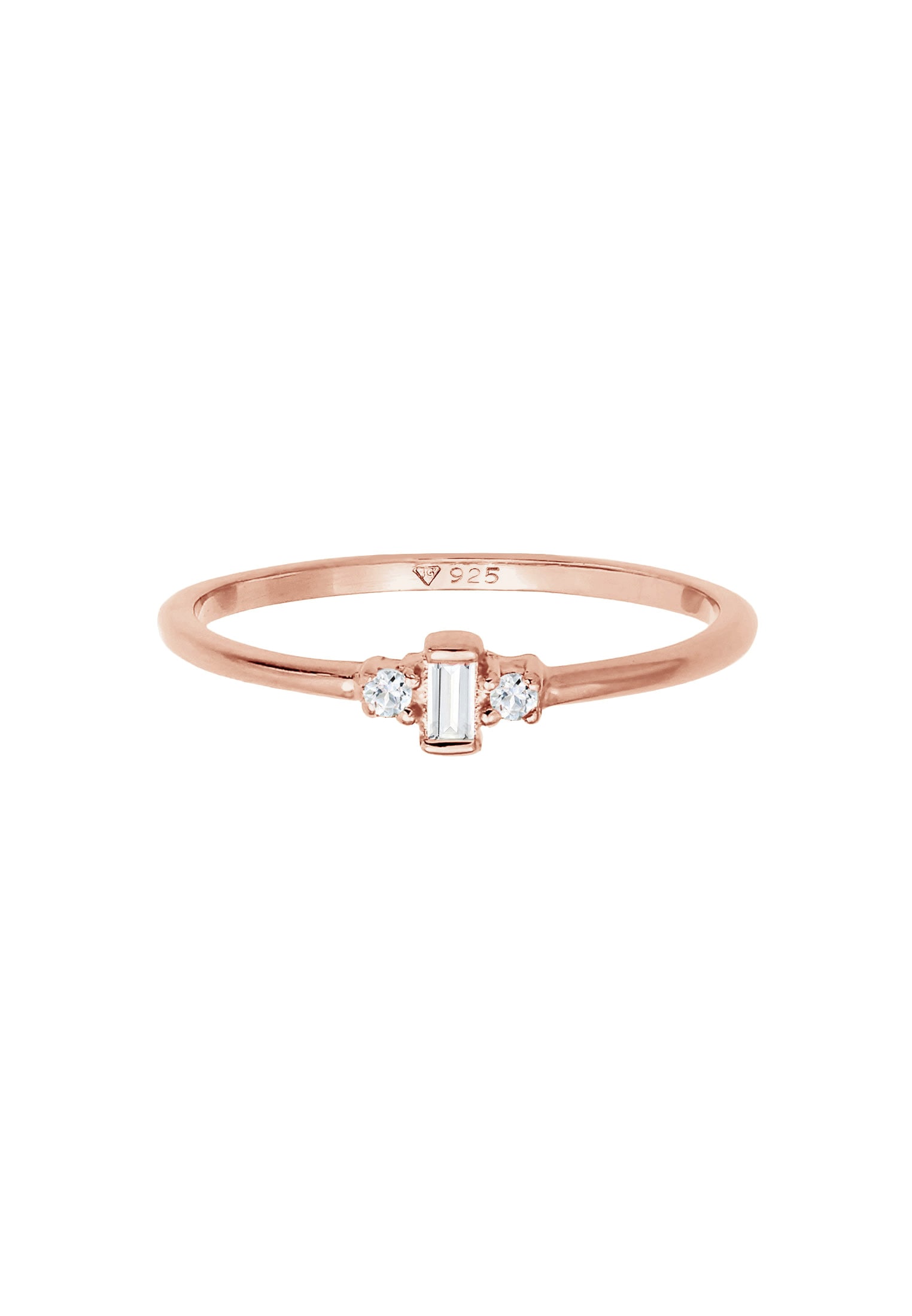 Elli Premium Verlobungsring »Ring Topas Edelstein Rechteck Verlobung 925 Silber«