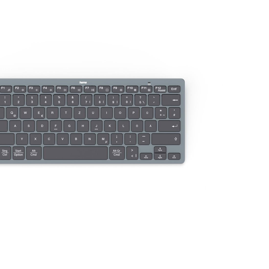Hama Tastatur »Bluetooth-Tastatur "Travel 400" (kabellos, QWERTZ)« (Multimedia-Tasten)