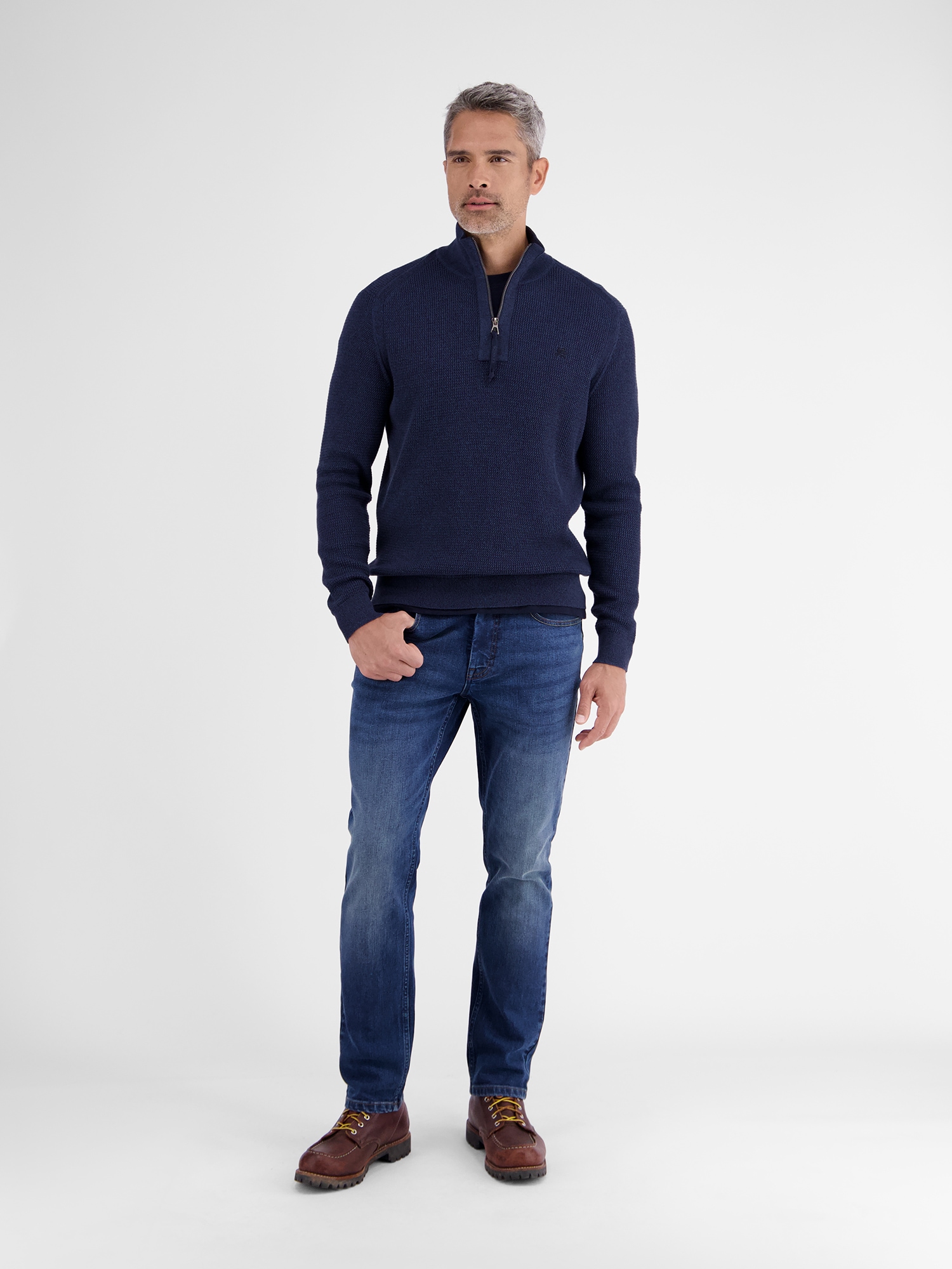 LERROS Troyer »LERROS Herren Stricktroyer in Melange-Optik«