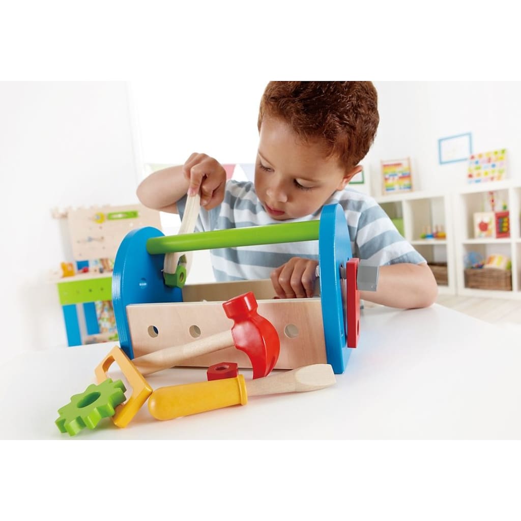 Hape Spielwerkzeugkoffer, (17 tlg.)