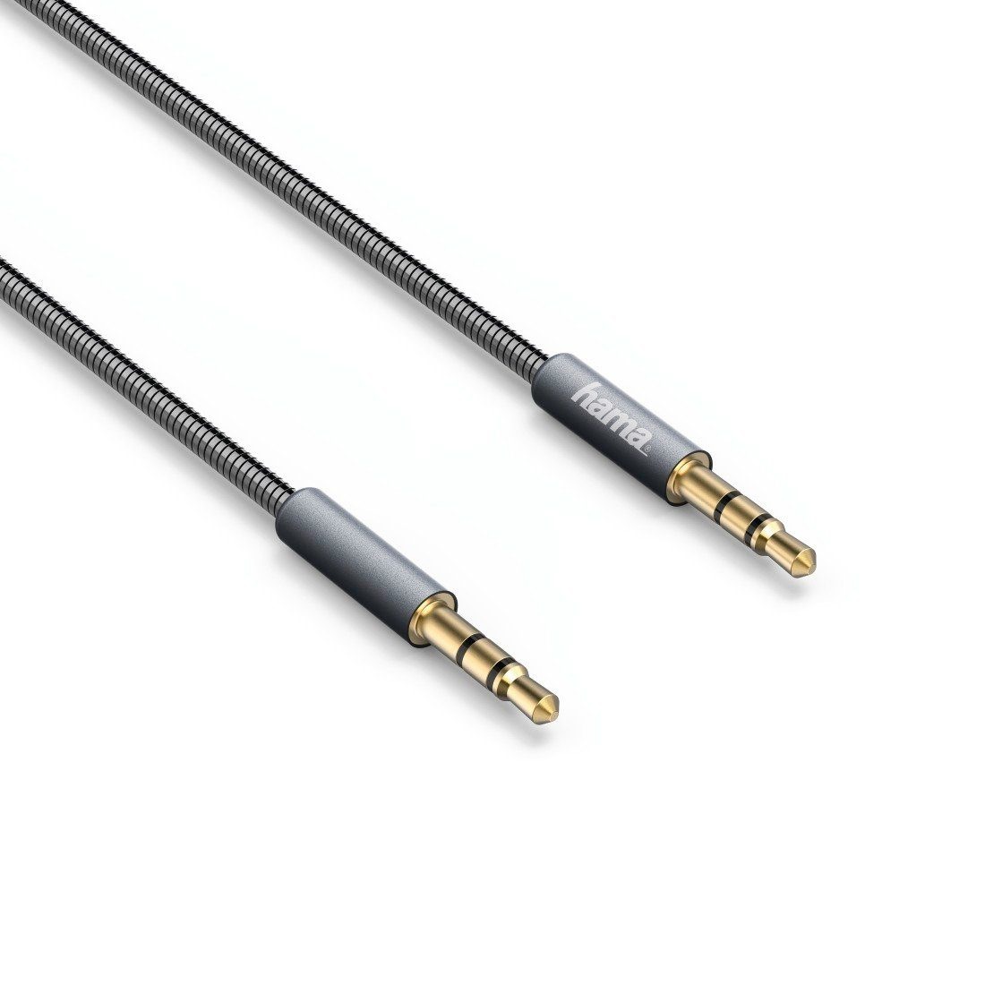 Audio Klinken Kabel 3,5-mm, Metall,Vergoldet, 0,75m »AUX,...
