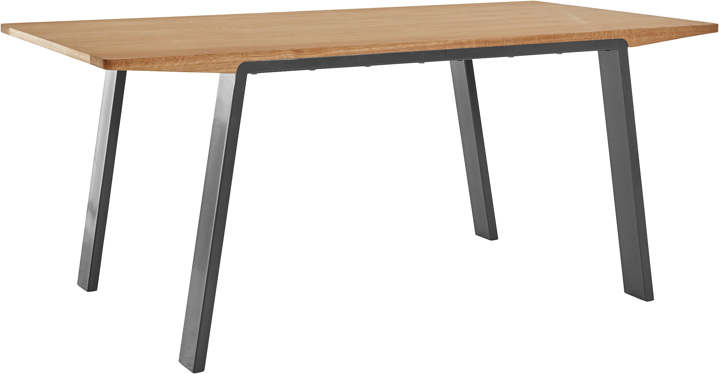 Esstisch »Flemming«, Massivholz Eiche, 175 cm oder 225 cm, elegant gewölbte Tischplatte