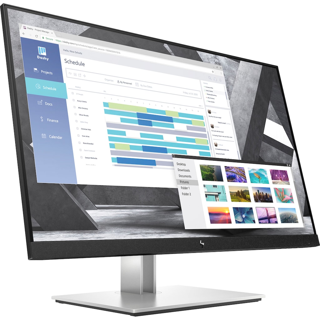 HP LED-Monitor »E27q G4«, 68,6 cm/27 Zoll, 2560 x 1440 px, QHD, 5 ms Reaktionszeit