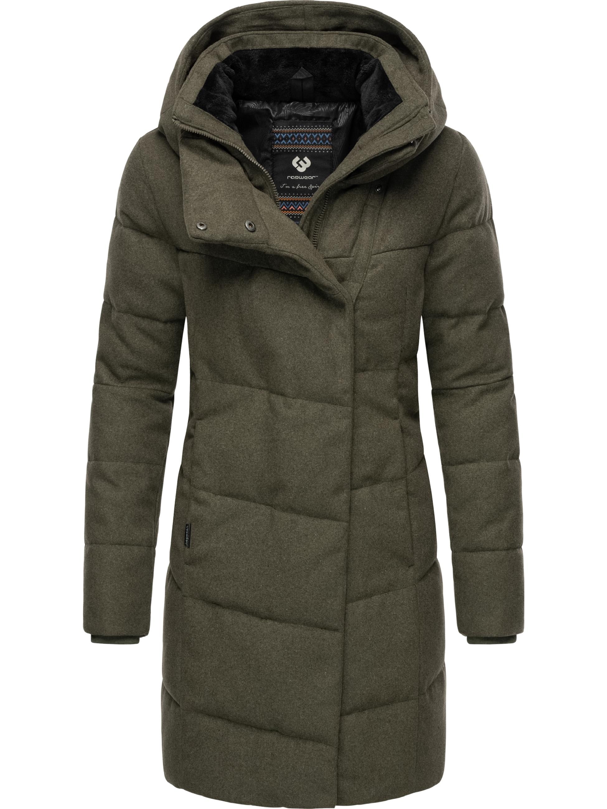 Ragwear Wintermantel »Wintermantel Pavla Coat«, stylischer Damen Steppmantel in Woll-Optik