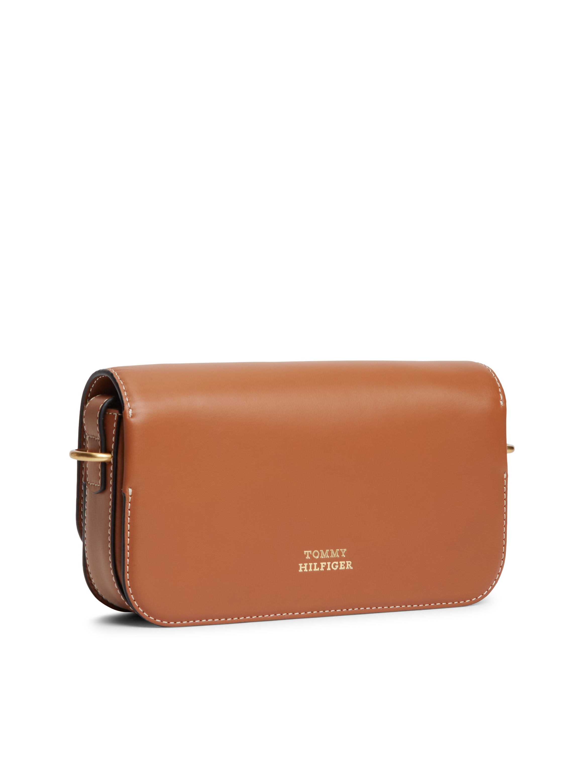 Tommy Hilfiger Umhängetasche »TH SCRIPT FLAP CROSSOVER« Schultertasche, Handtasche, Mulitfach, Clutch mit Logo