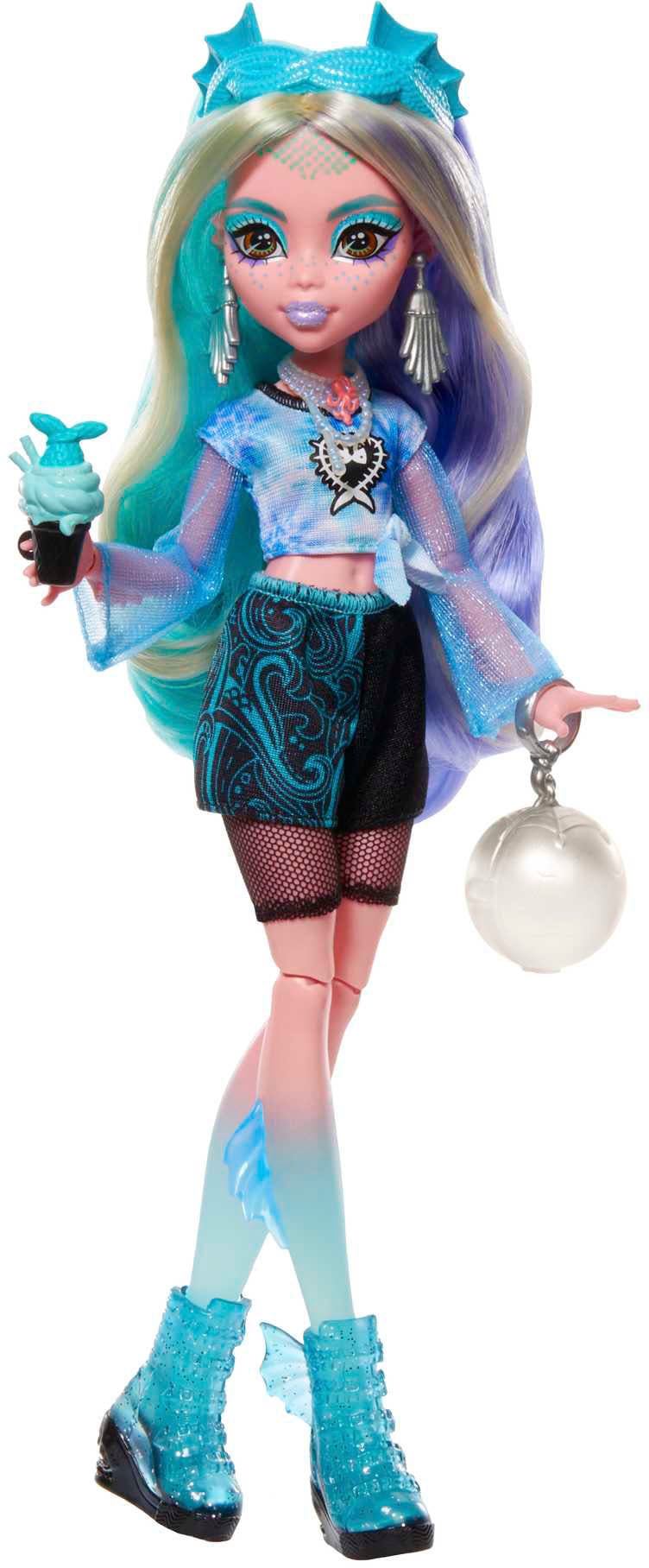 Mattel® Anziehpuppe »Monster High, Verborgene Schätze: Lagoona Blue, Fearidescent-Serie«