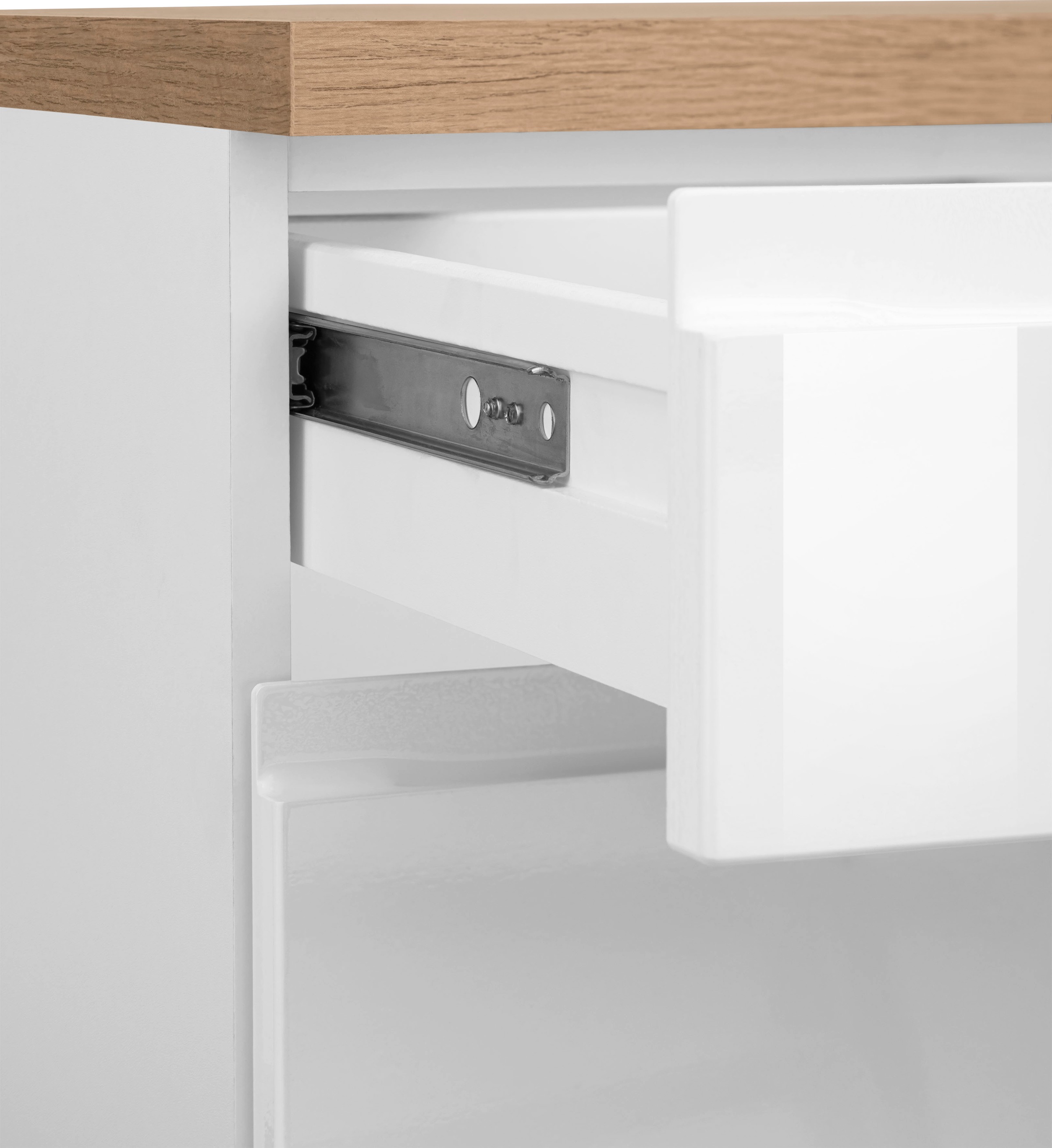 KOCHSTATION Küchenzeile »KS-Virginia«, Breite 330 cm, mit E-Geräten