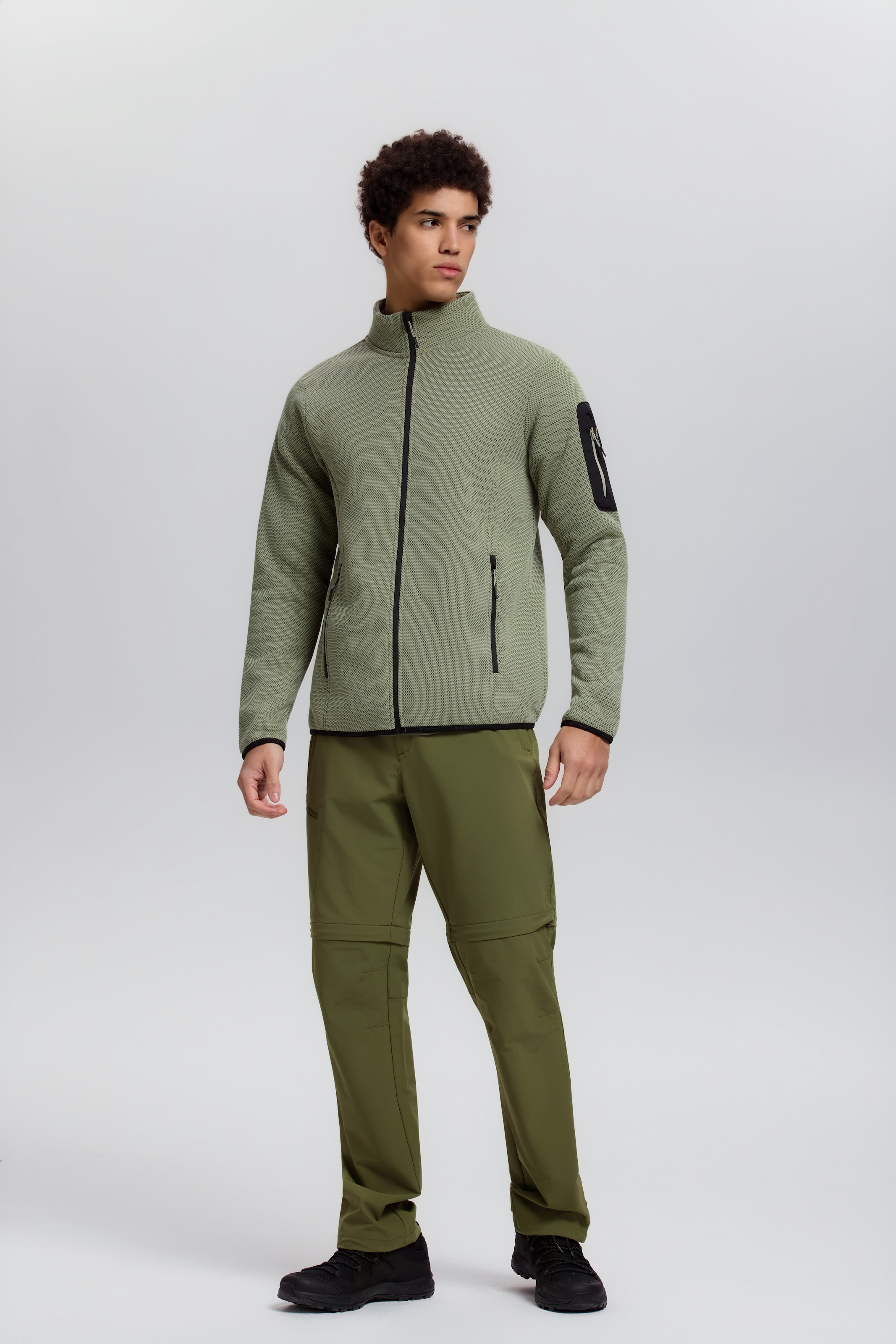 Icepeak Fleecejacke »BREDSTEDT« sportlicher Stil, mit Stehkragen, mit Reißverschlusstaschen