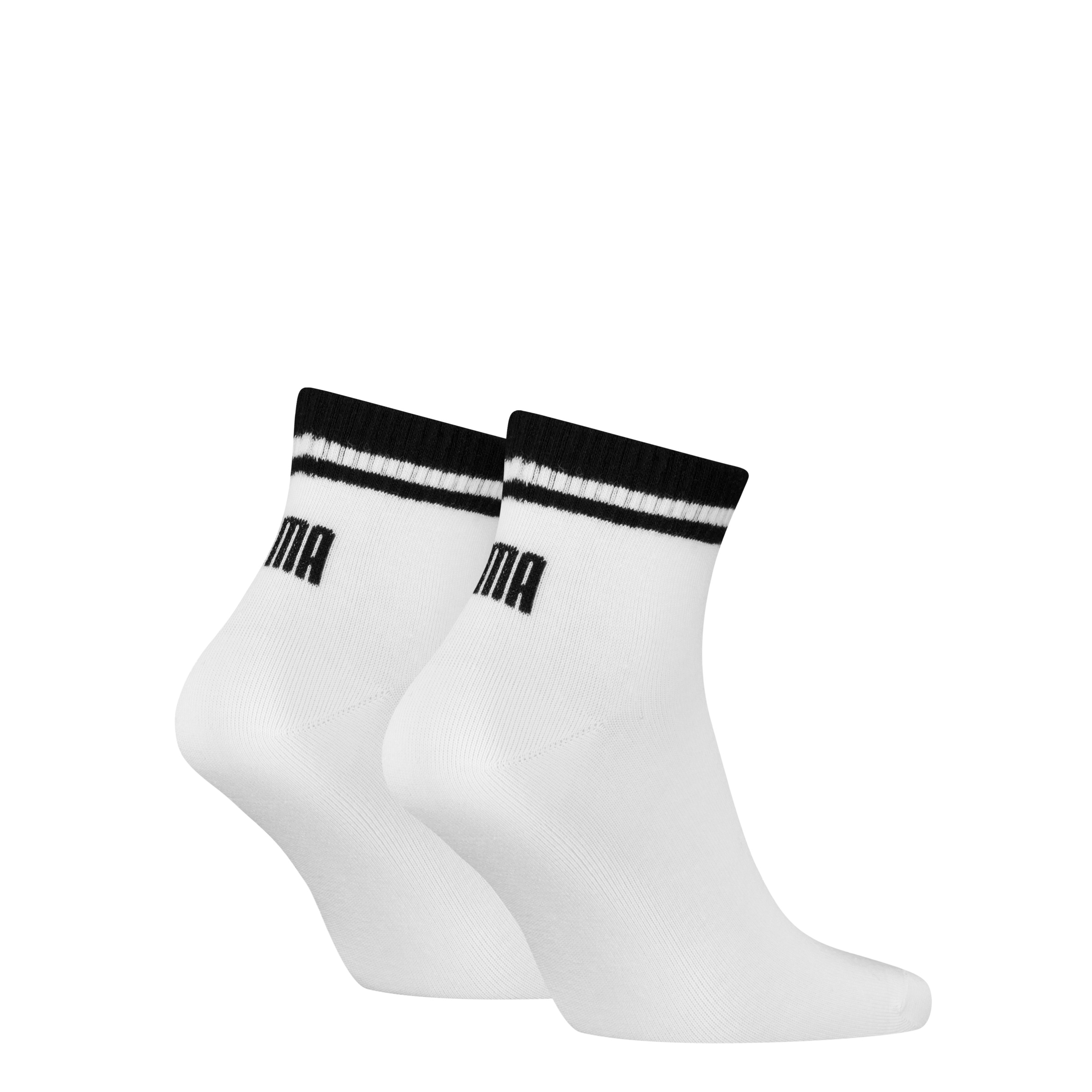 PUMA Kurzsocken »PUMA UNISEX HERITAGE QUARTER 2P« 2 Paar,  mit Kontraststeifen am Bündchen