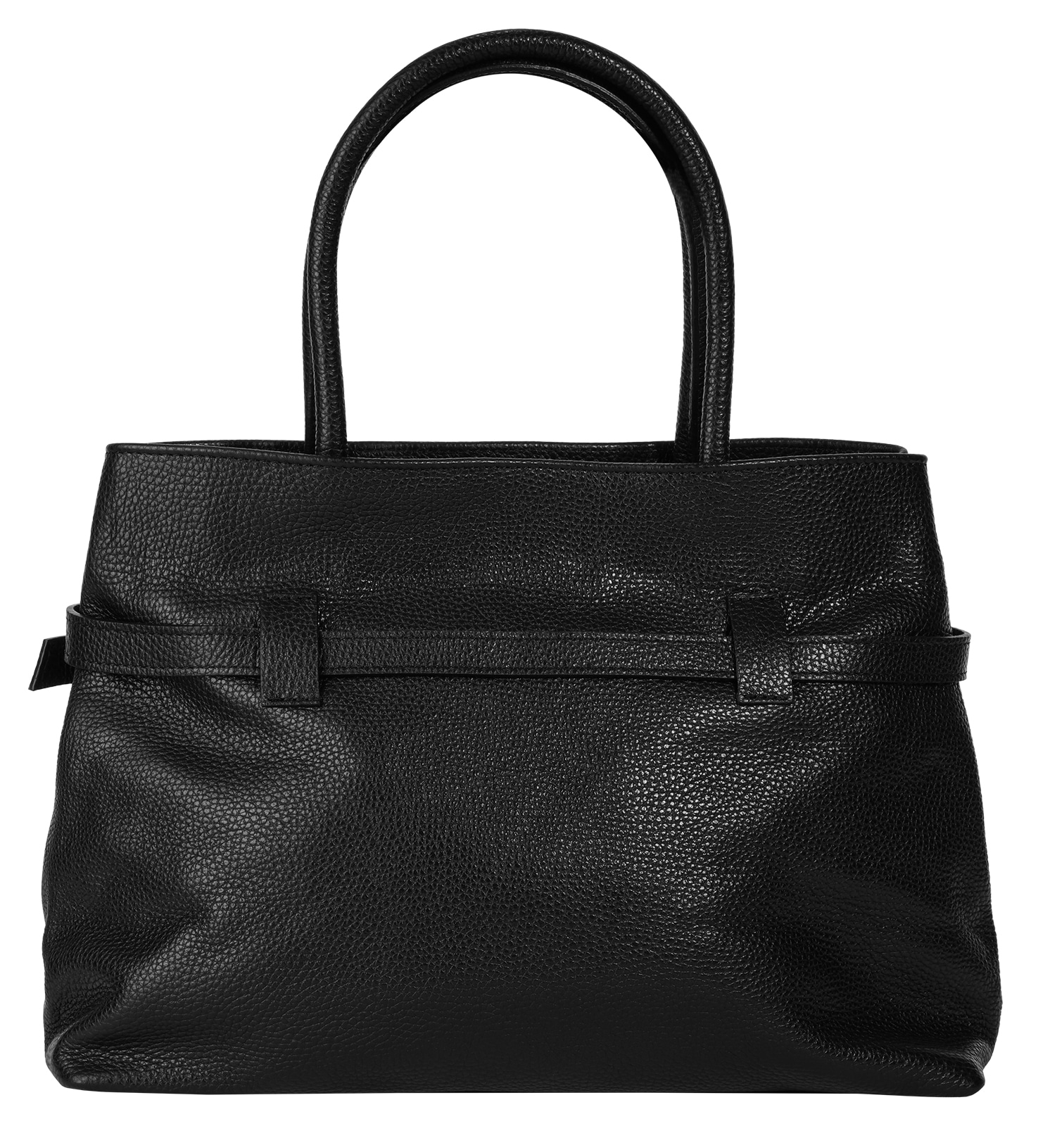 Cluty Henkeltasche, echt Leder, Made in Italy