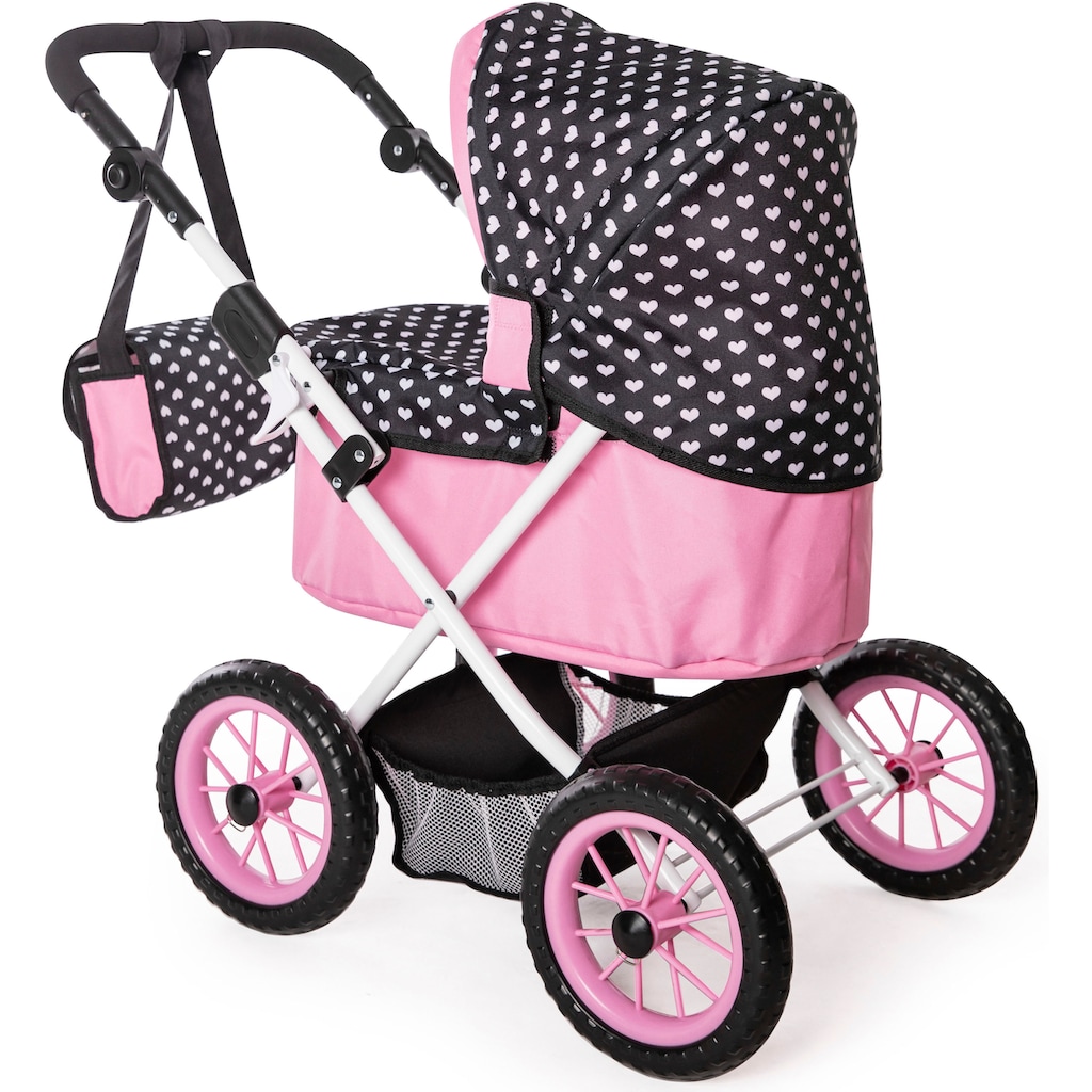 Bayer Puppenwagen »Trendy, pink/schwarz«