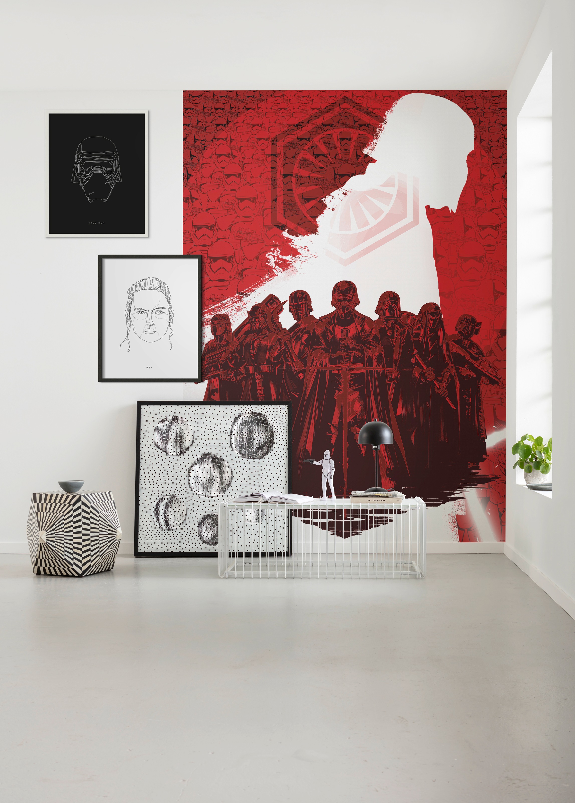 Komar Bild »Star Wars Lines Dark Side Kylo« Star Wars 1 Stk. tlg. Wandbild zur Dekoration im Kinderzimmer - ohne Rahmen