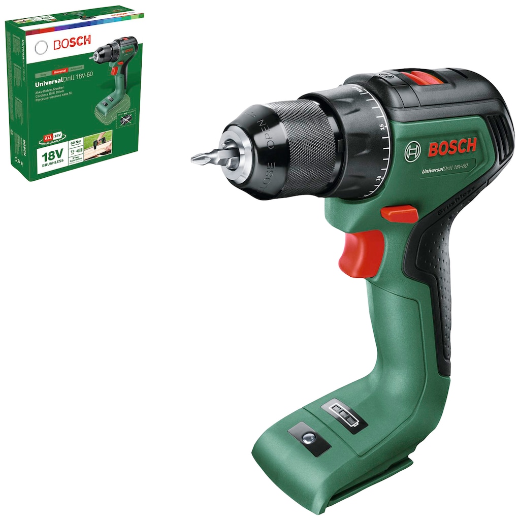 Bosch Home & Garden Akku-Bohrschrauber »UniversalDrill 18V-60«