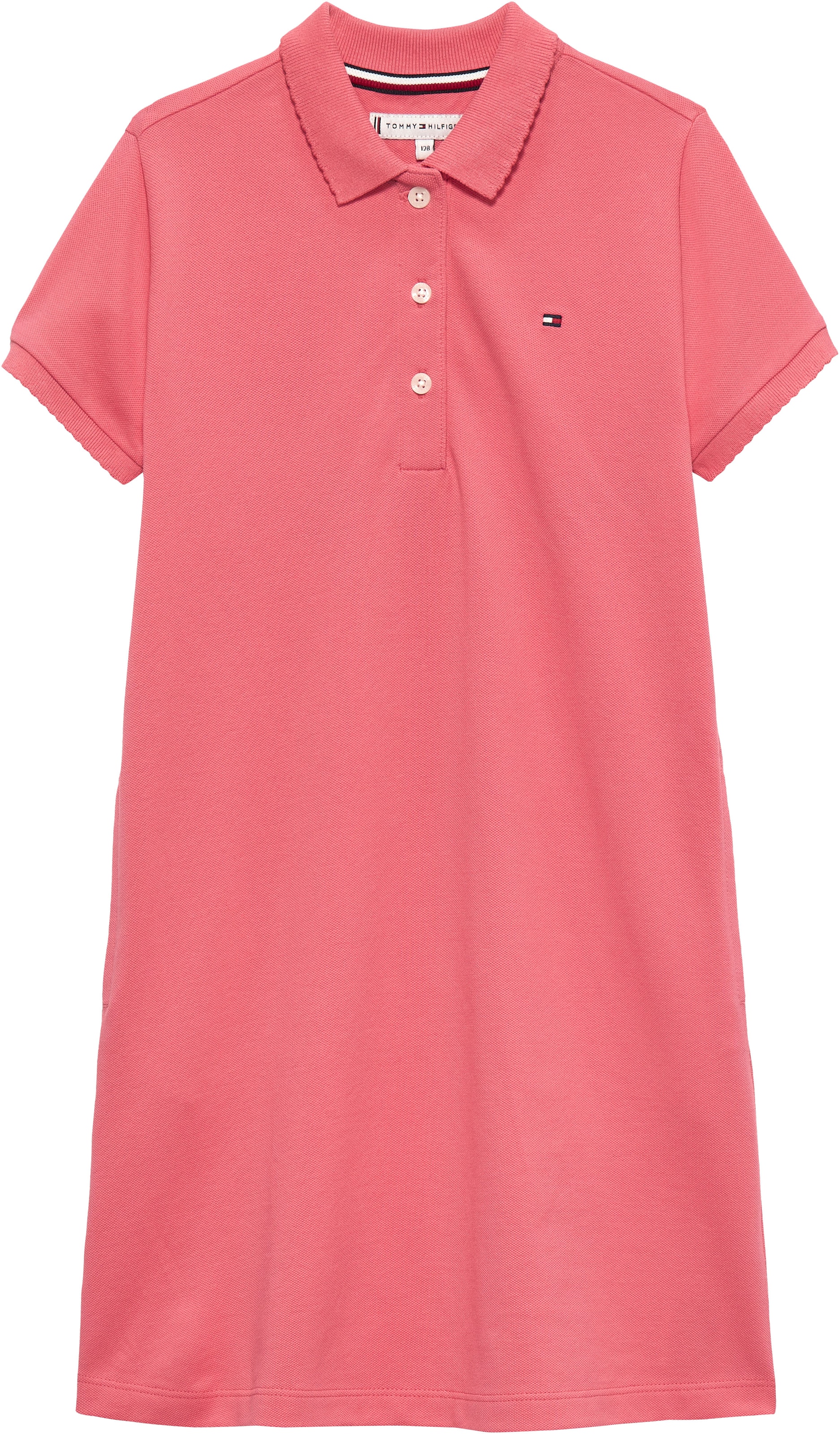 Tommy Hilfiger Polokleid »ESSENTIAL POLO DRESS« Eingrifftaschen Kinder bis 16 Jahre, regular fit
