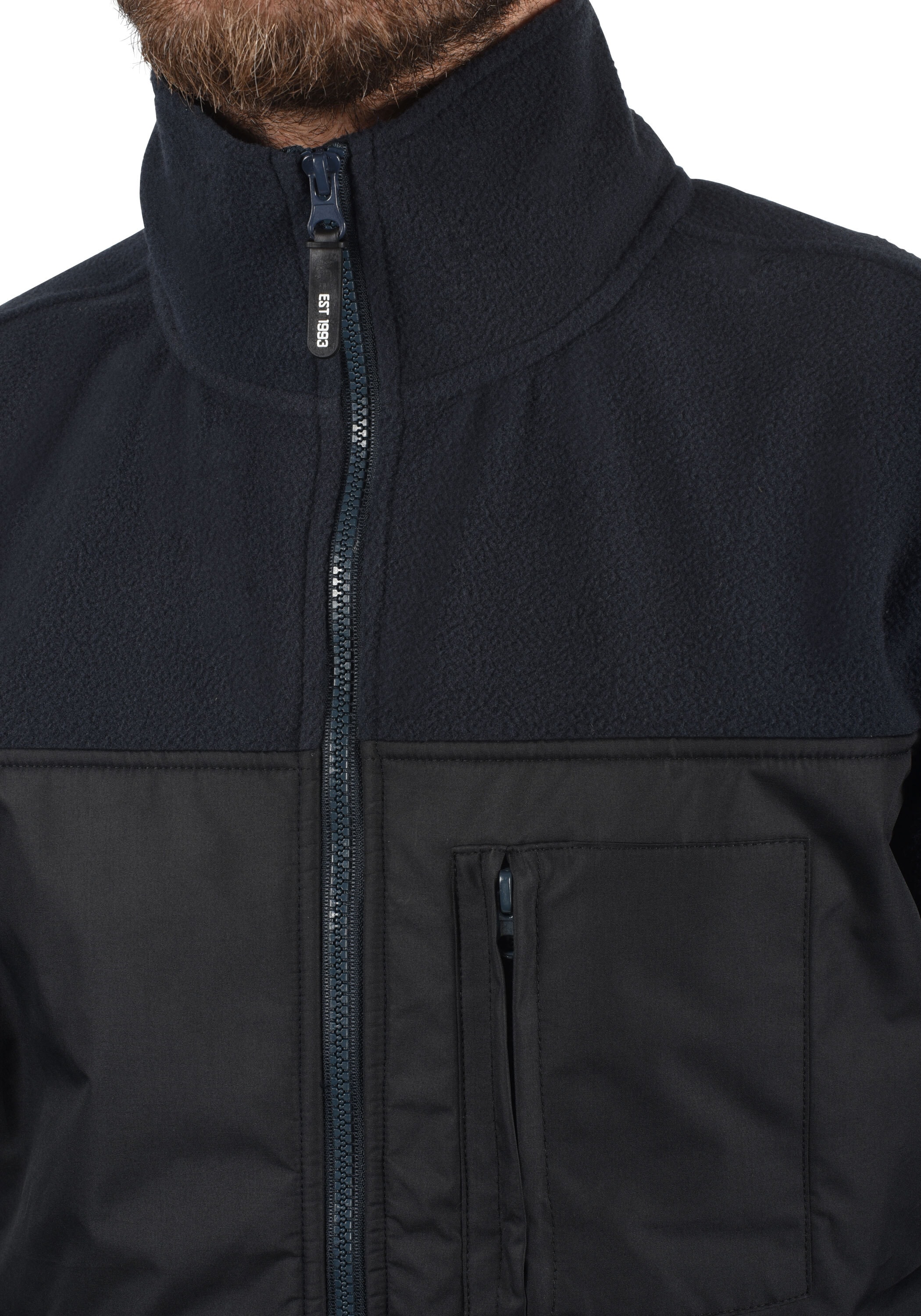 Indicode Fleecejacke »Fleecejacke IDBirch«, ohne Kapuze