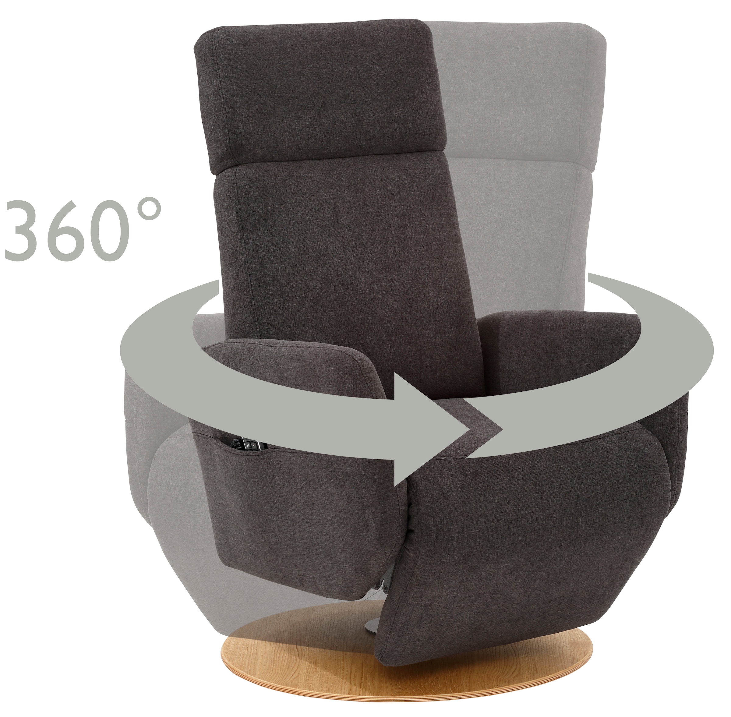 sit&more TV-Sessel »Kobra« wahlweise mit 2 Motoren, 2 Motoren und Akku oder mit 2 Motoren