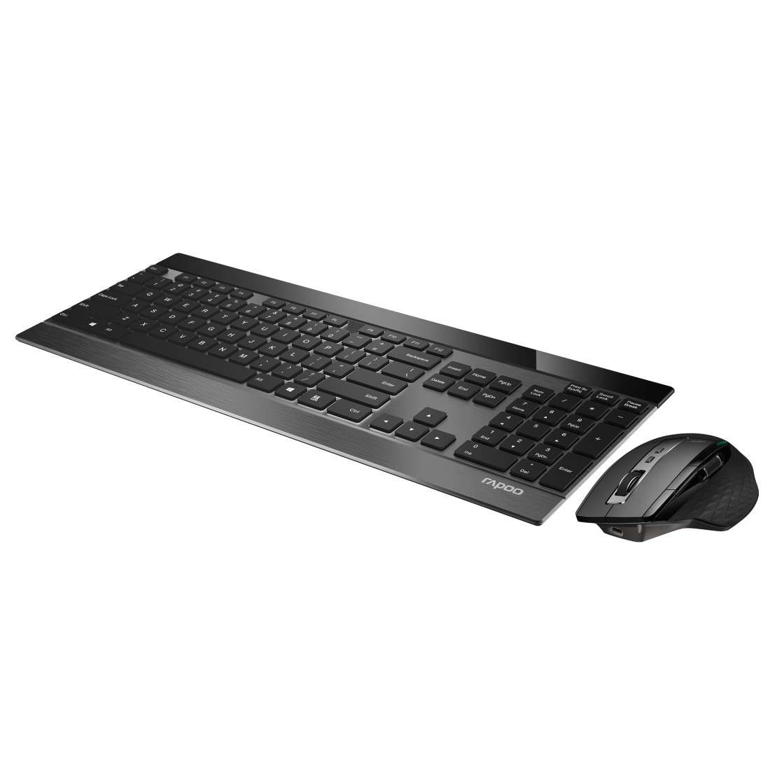 Rapoo Tastatur- und Maus-Set »9900M kabelloses Tastatur-Maus-Set, Bluetooth, 2.4 GHz, 3200 DPI«