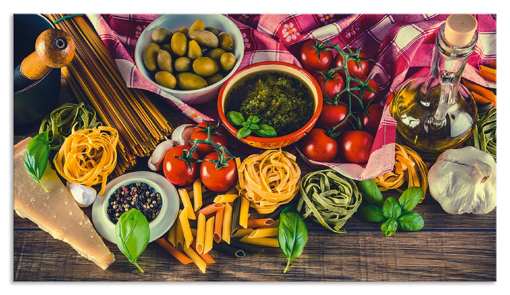 Artland Küchenrückwand »Italienisch mediterrane Lebensmittel«