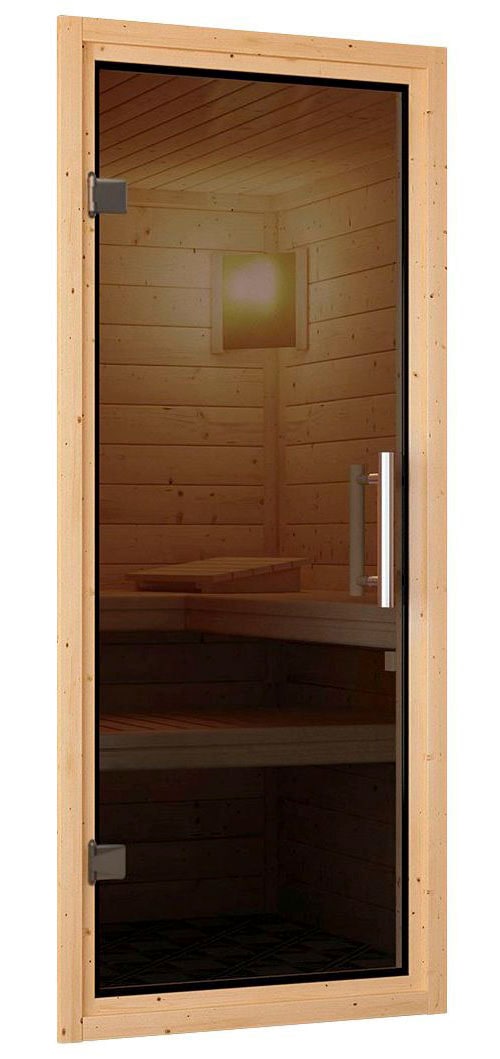 Karibu Sauna »Sodin« Set,  Ofen 9 KW externe Strg easy