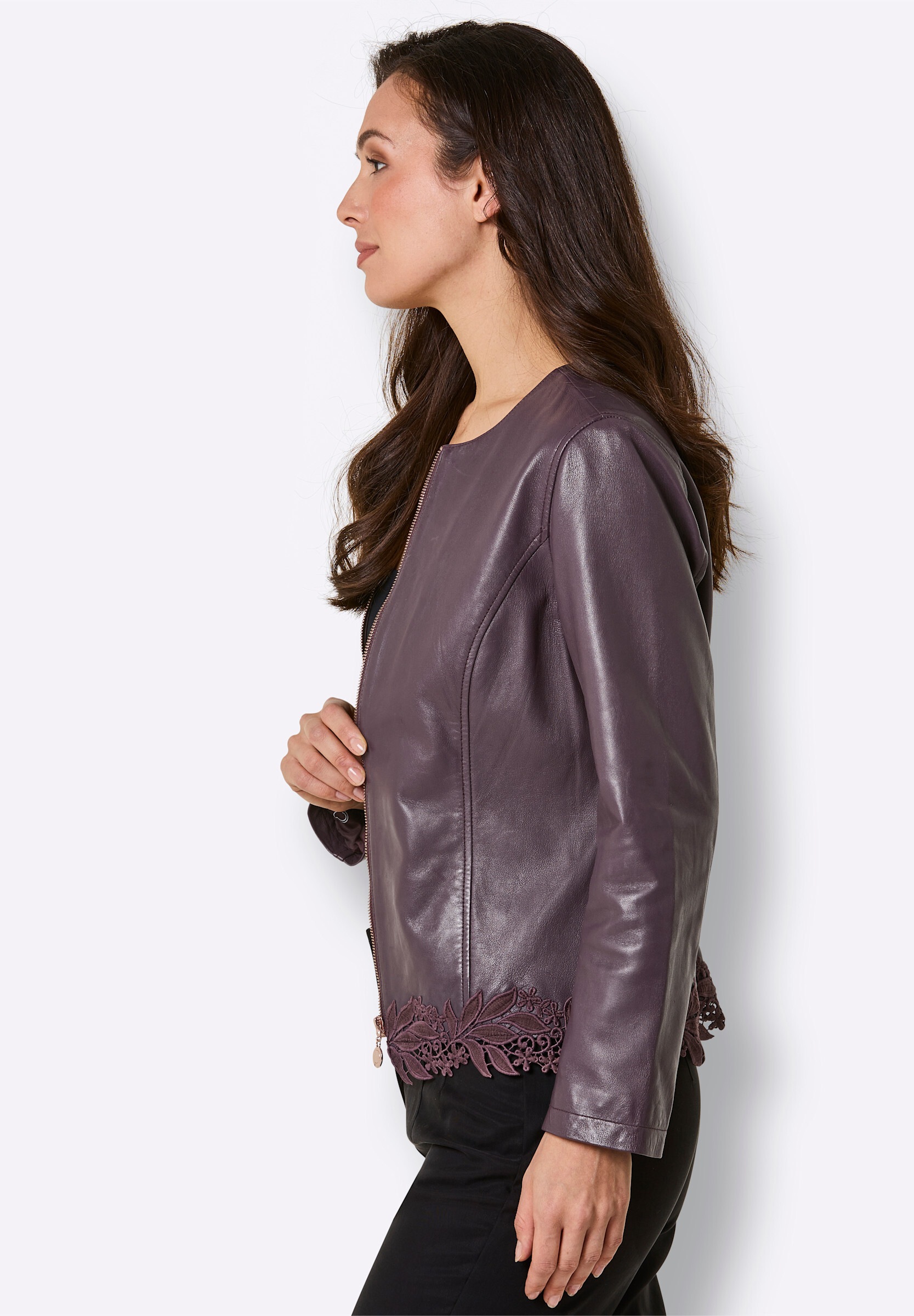 Mainpol Lederblazer »Lammnappa-Lederblazer Lederblazer«