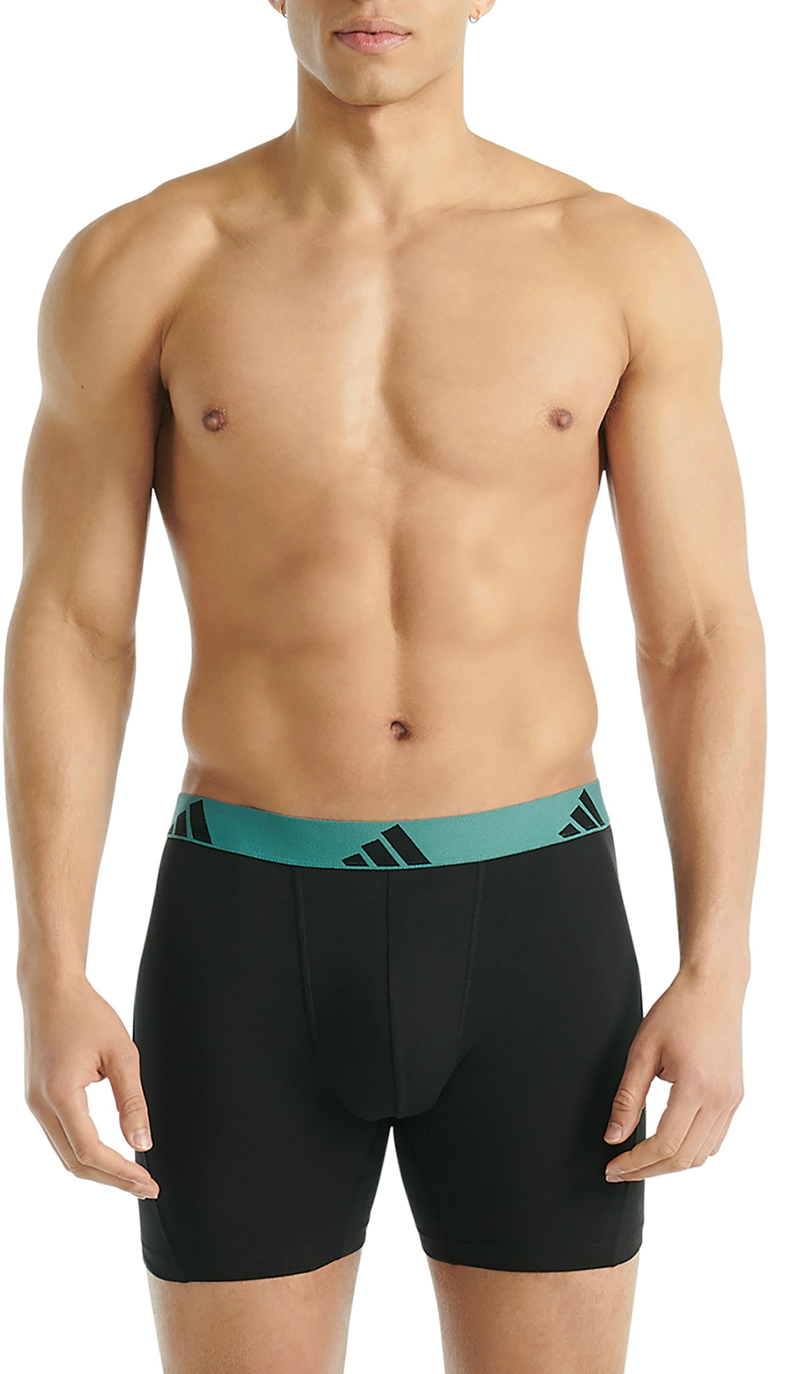 adidas Sportswear Langer Boxer »Active Flex Cotton« 3er Pack,  elastisch, Logo-Bund, sportlicher Look, ohne Eingriff