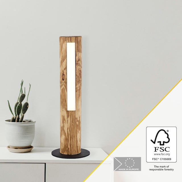 Brilliant LED Tischleuchte »Odun«, 1 flammig-flammig, 46 cm Höhe,  Touchdimmer, 800 lm, warmweiß, Holz/Metall, kiefer gebeizt bestellen online  bei OTTO