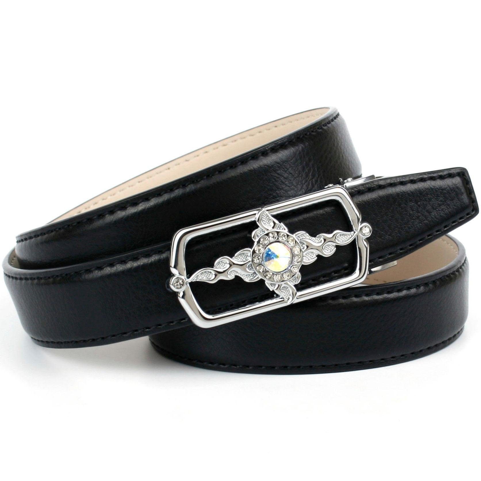 Anthoni Crown Ledergürtel, mit exklusiver Koppelschließe, abgesteppte  Ränder kaufen im OTTO Online Shop
