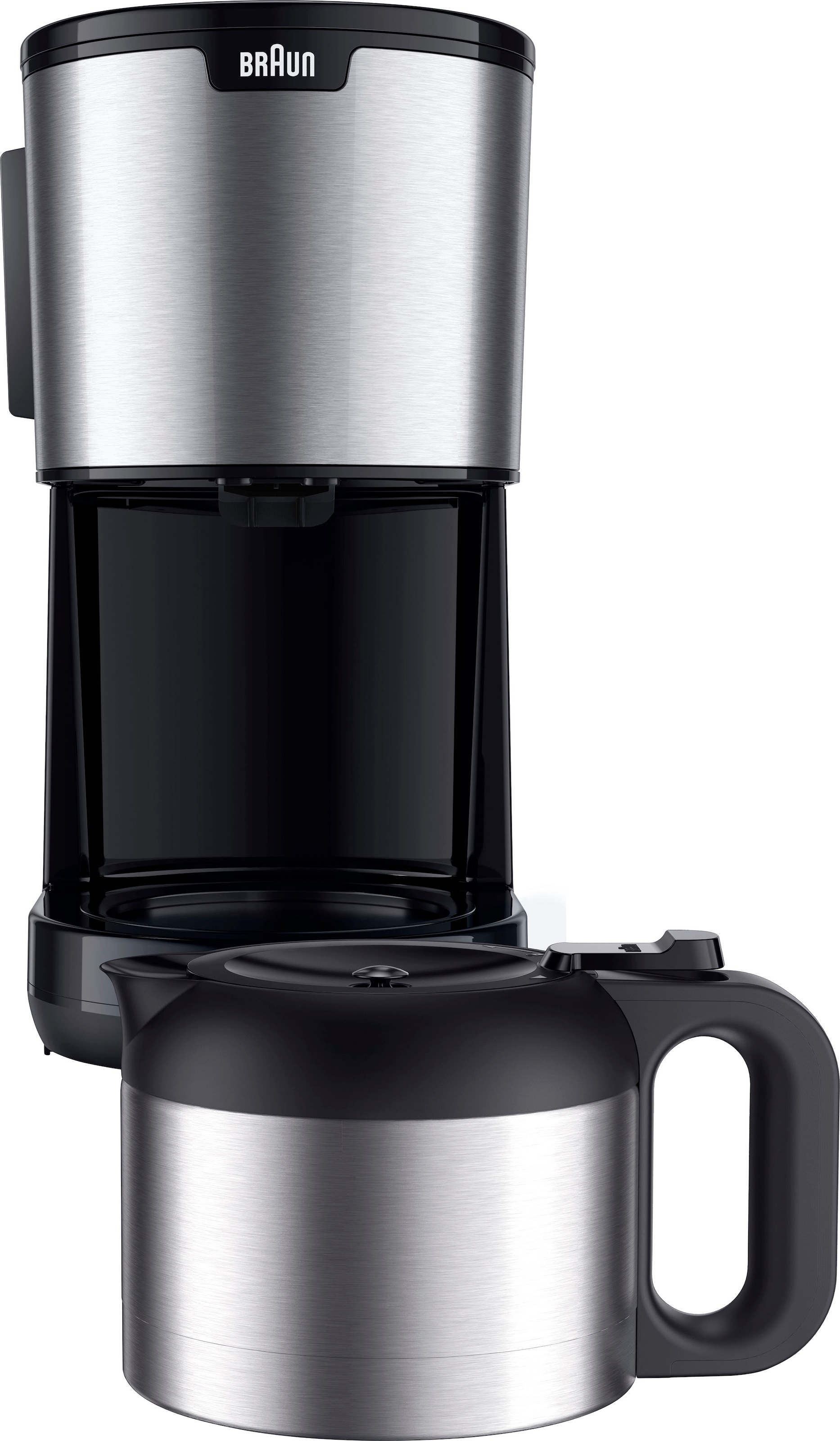 Braun Filterkaffeemaschine bei »PurShine Thermokanne Papierfilter, OTTO jetzt BK«, schwarz Kaffeekanne, l 1,2 KF1505 kaufen