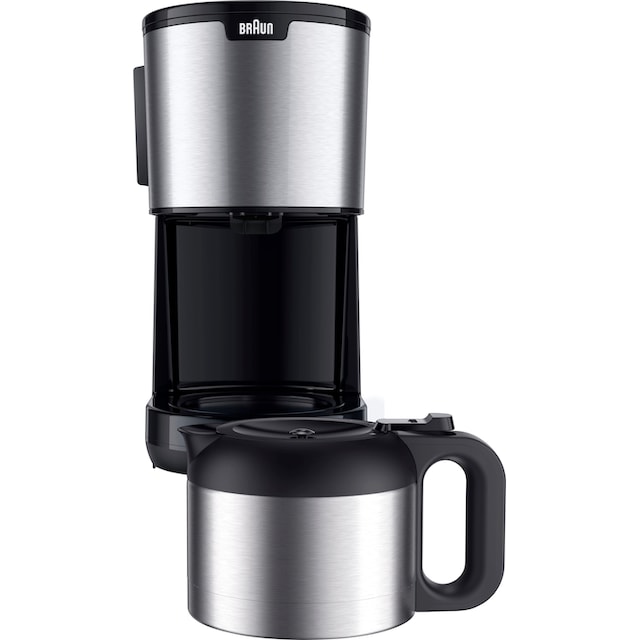 Braun Filterkaffeemaschine »PurShine KF1505 BK«, 1,2 l Kaffeekanne,  Papierfilter, Thermokanne schwarz jetzt kaufen bei OTTO