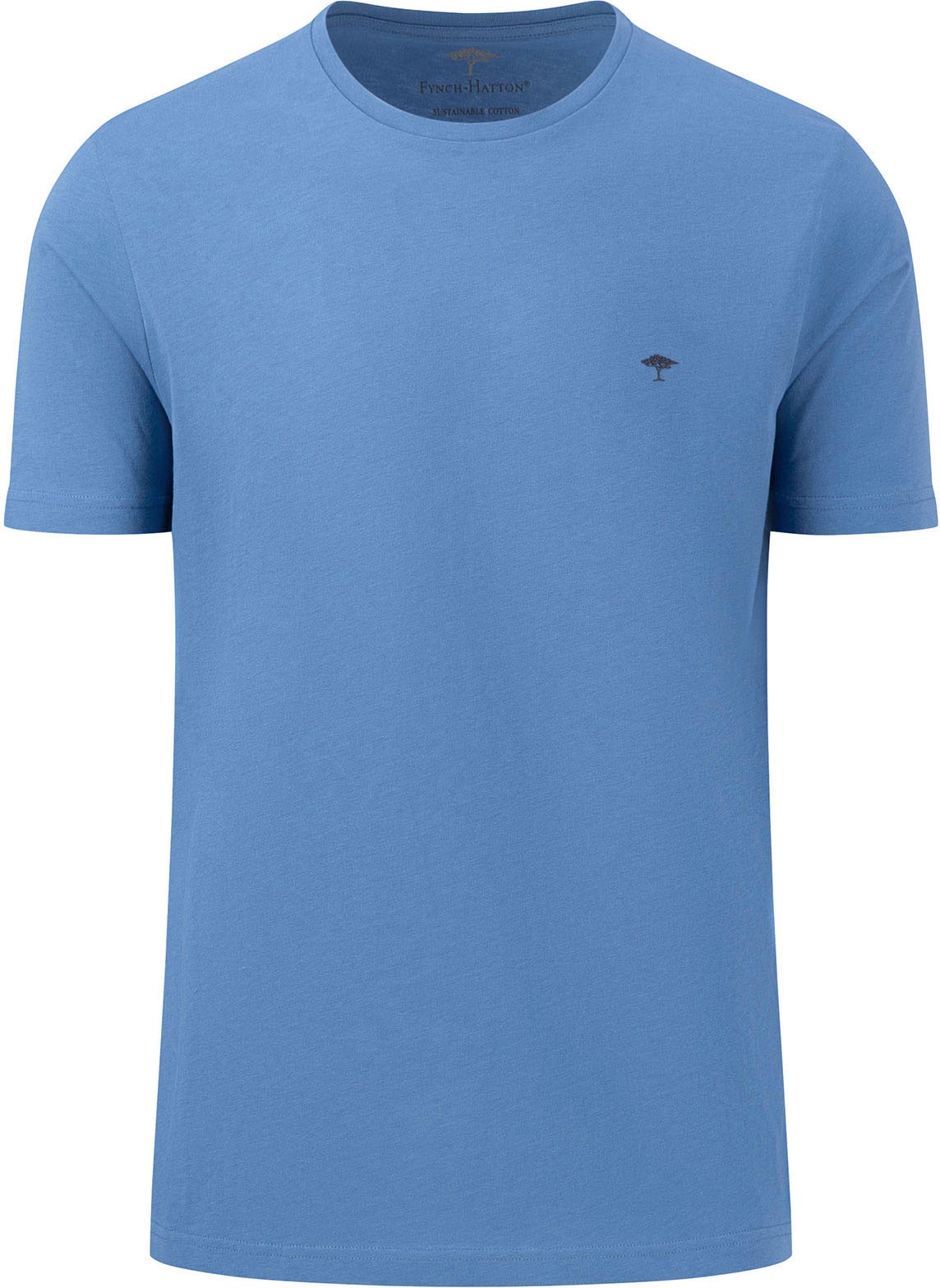 FYNCH-HATTON T-Shirt »FYNCH-HATTON Basic T-Shirt«, (1 tlg.), unifarben