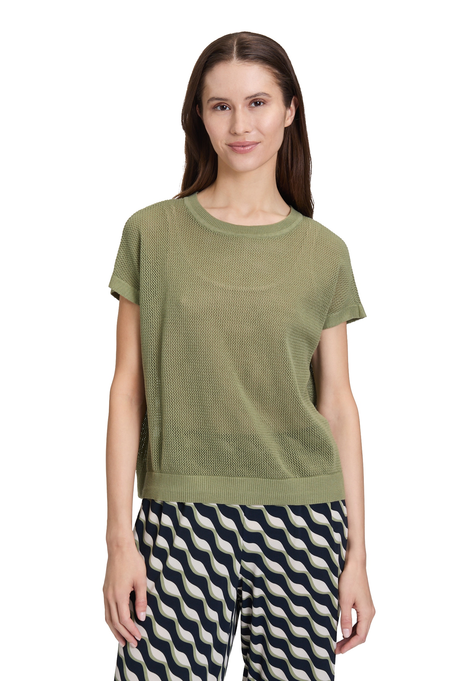 Betty Barclay Rundhalspullover »Lochstrick-Pullover ohne Arm«