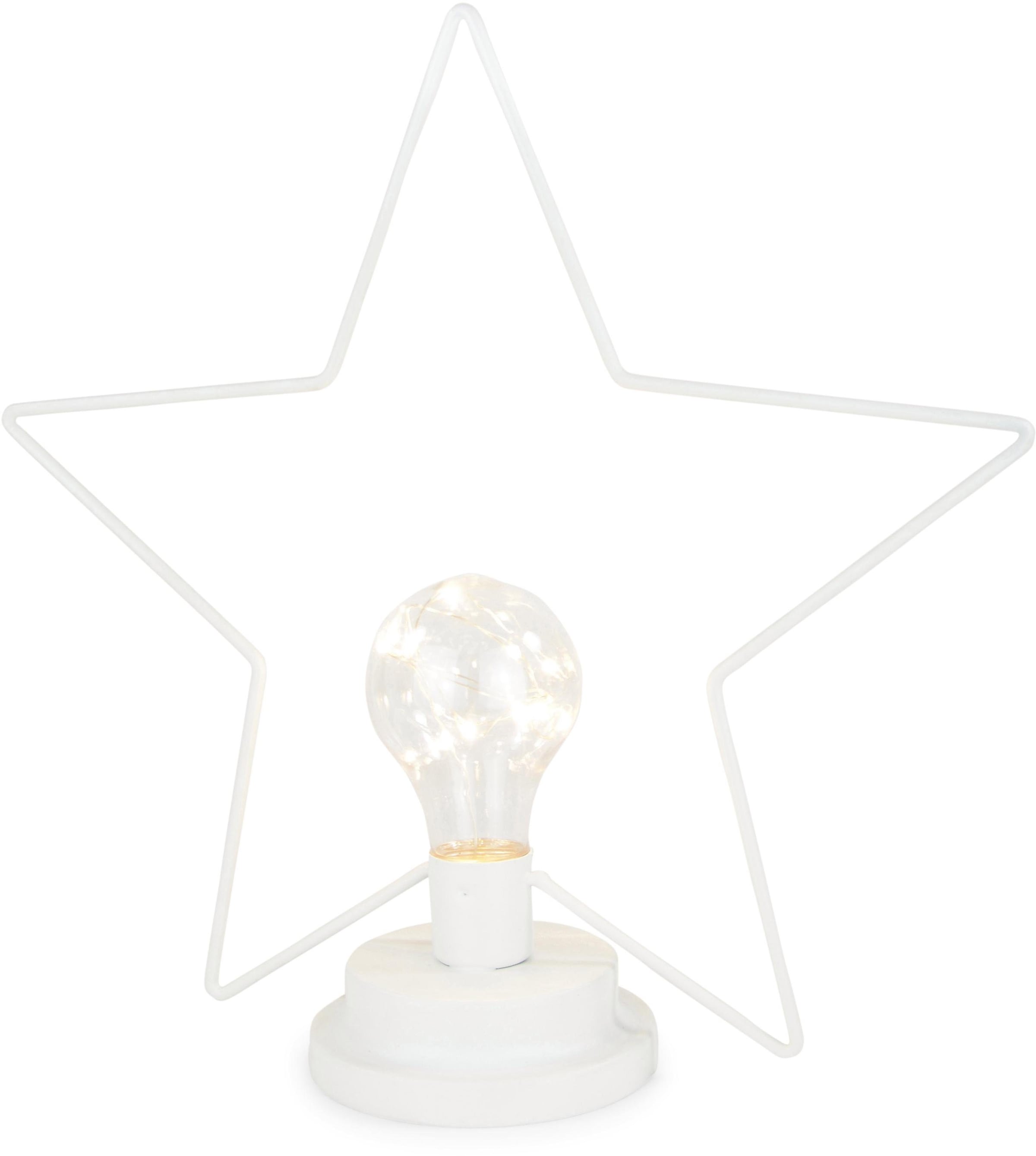 RIFFELMACHER & WEINBERGER LED Stern »Weihnachtsstern«, Weihnachtsdeko, bei bestellen LED-Glühlampe online OTTO mit Drahtstern
