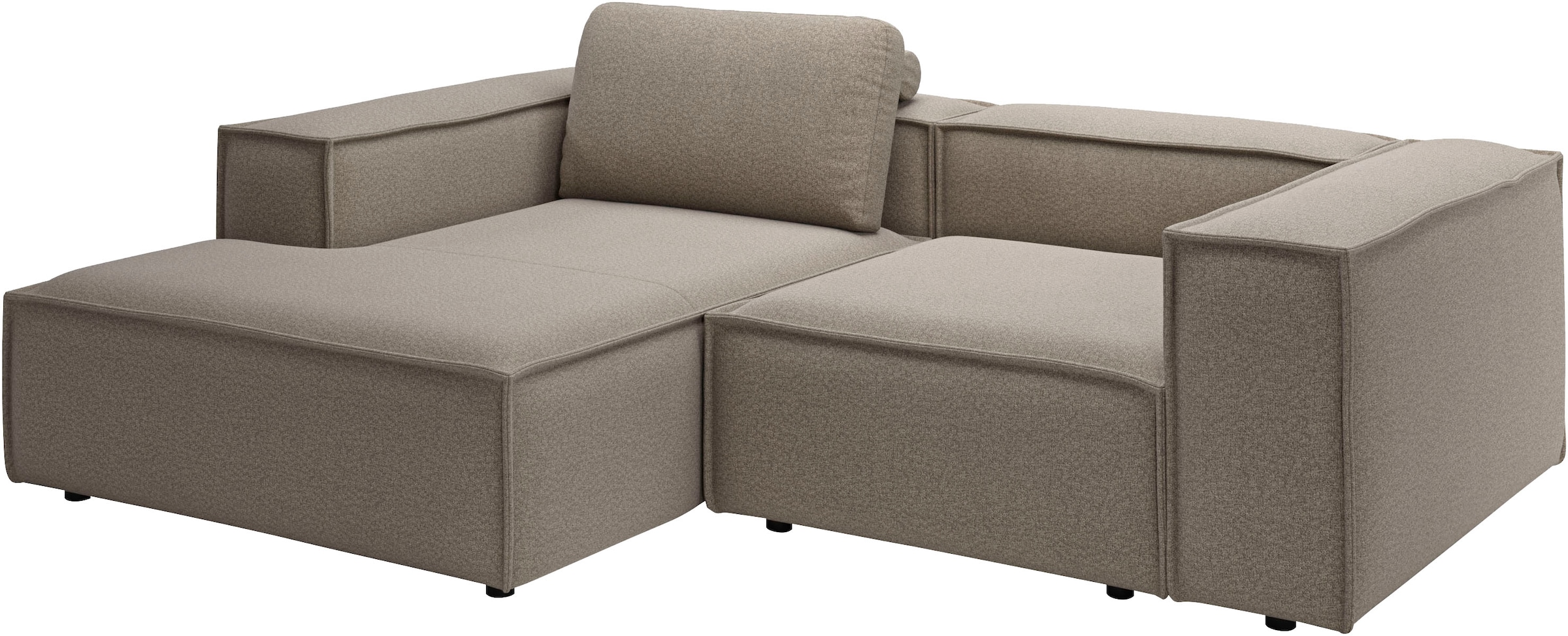 Home affaire Ecksofa »Watertown, kompakte L-Form, 246 cm breite für kleinere Räume« modernes Ecksofa mit Feincordbezug, platzsparend & bequem