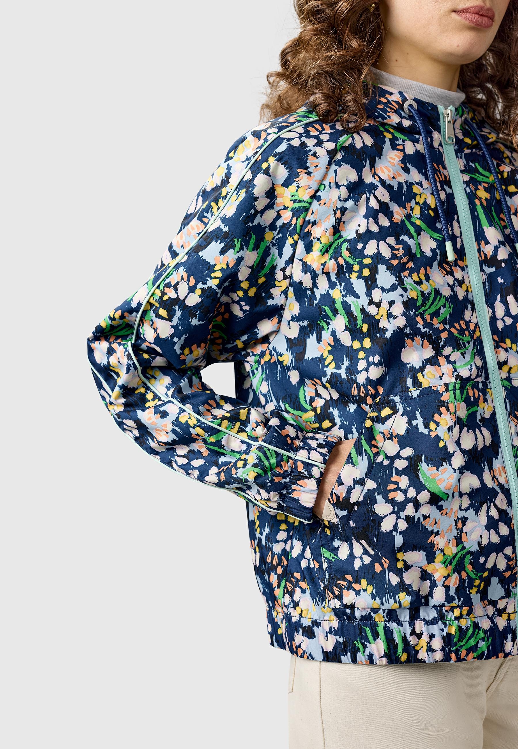 Ragwear Funktionsjacke »Funktionsjacke Andrin Print« mit Kapuze Gemusterte funktionale Übergangsjacke