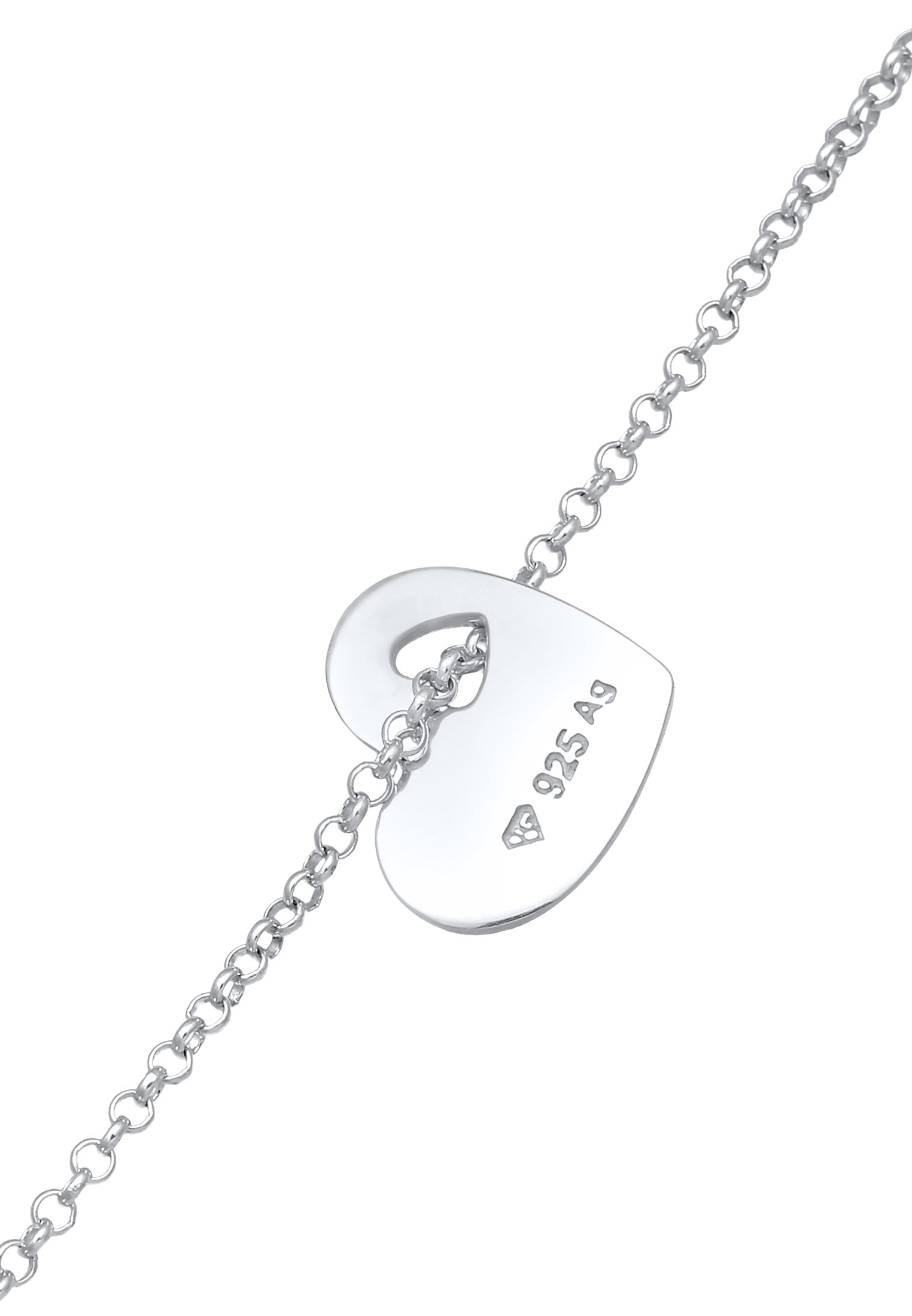Elli Armkette »Armband Herz Anhänger Symbol Liebe 925 Silber«