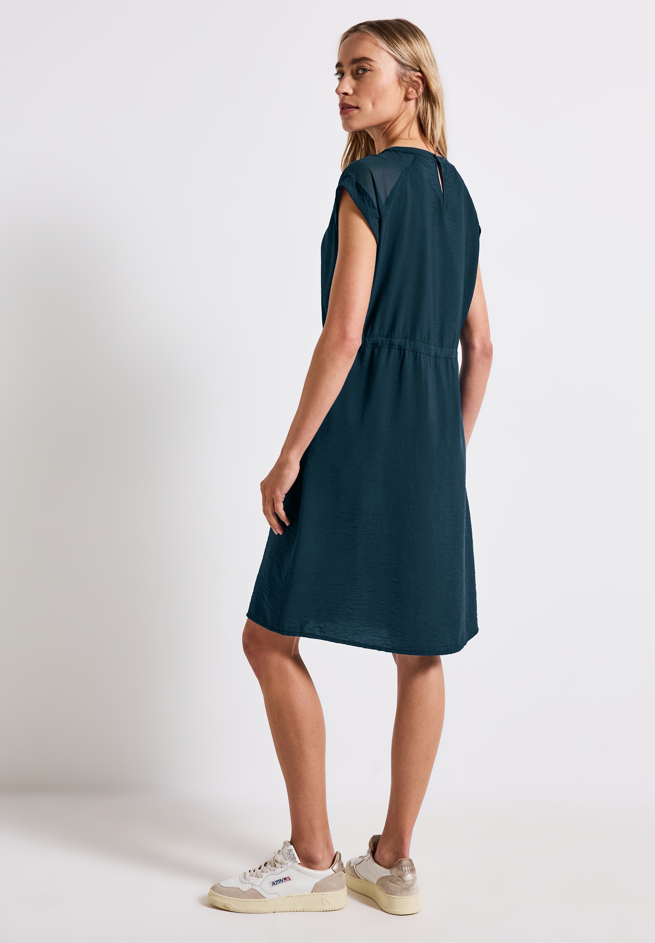 STREET ONE Shirtkleid, mit Mesh-Details