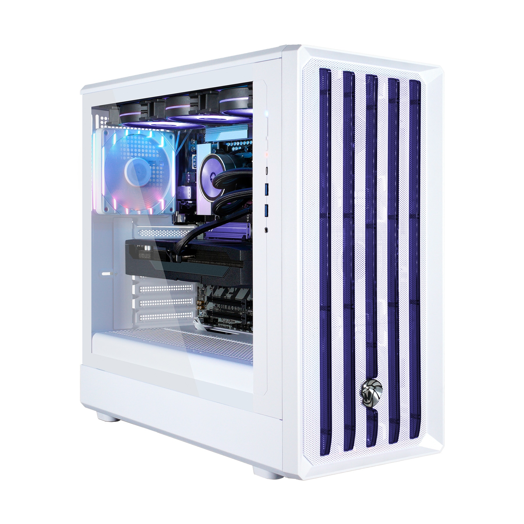 GAMEMAX Gaming-PC »CLAW WH 8114 AMD Ryzen 5 7500F 32GB DDR5 1TB SSD RX 9070« DDR5 RAM, Windows 11, Wasserkühlung