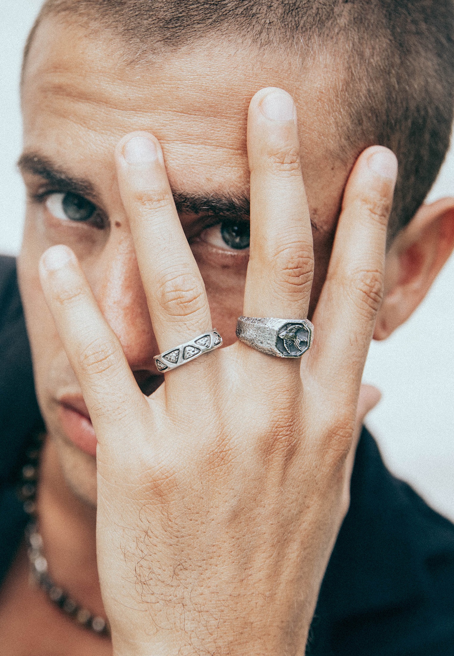 HAZE & GLORY Silberring »Ring Bandring Dreieck Symbol 925 Silber«