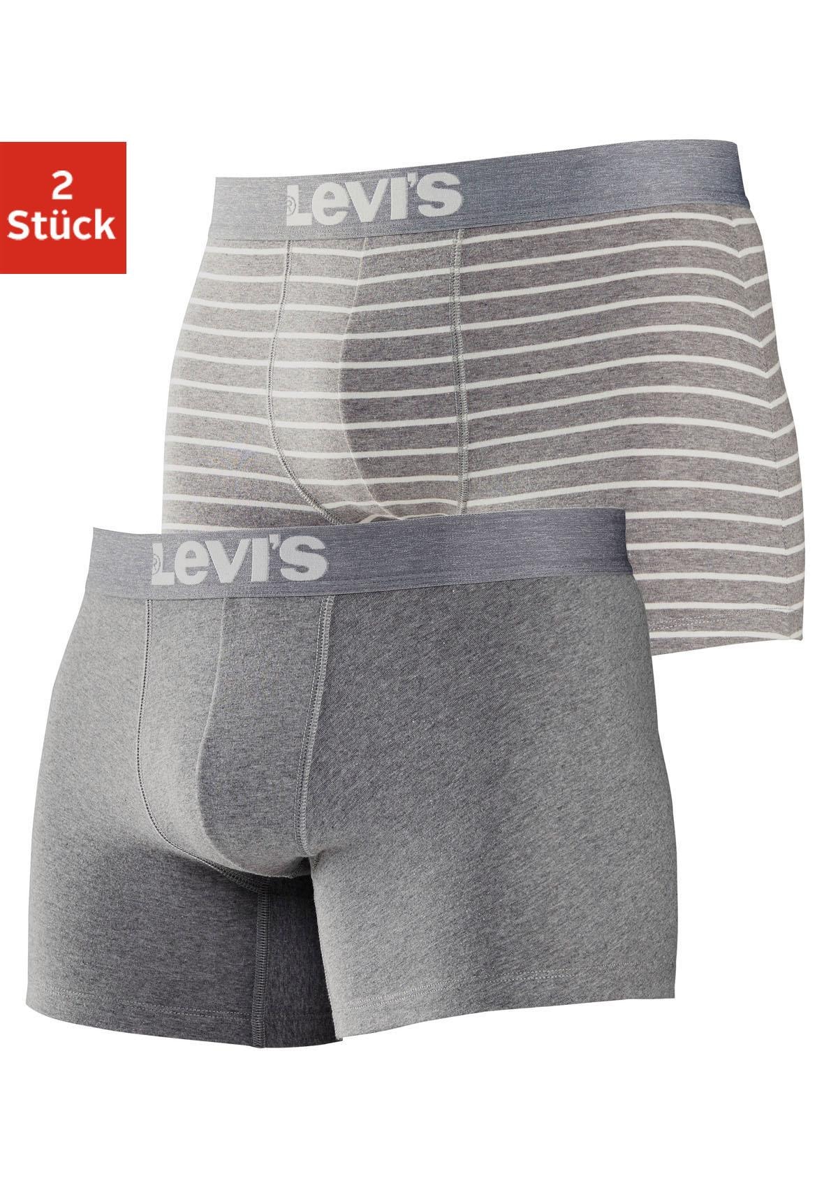 Levi's® Boxer, (Packung, 2 St.), Streifen und Uni