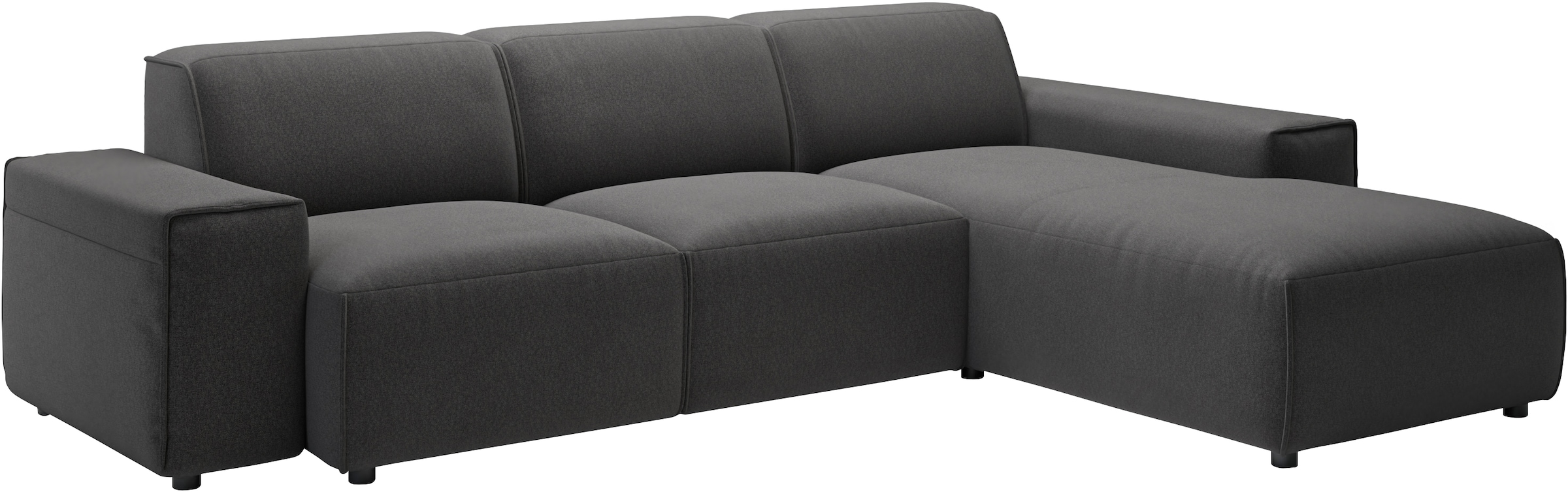 andas Ecksofa »Glimminge L-Form auch in Breitcord, Feincord + Easy care-Bezug,«, Breite 264, Zierkissen