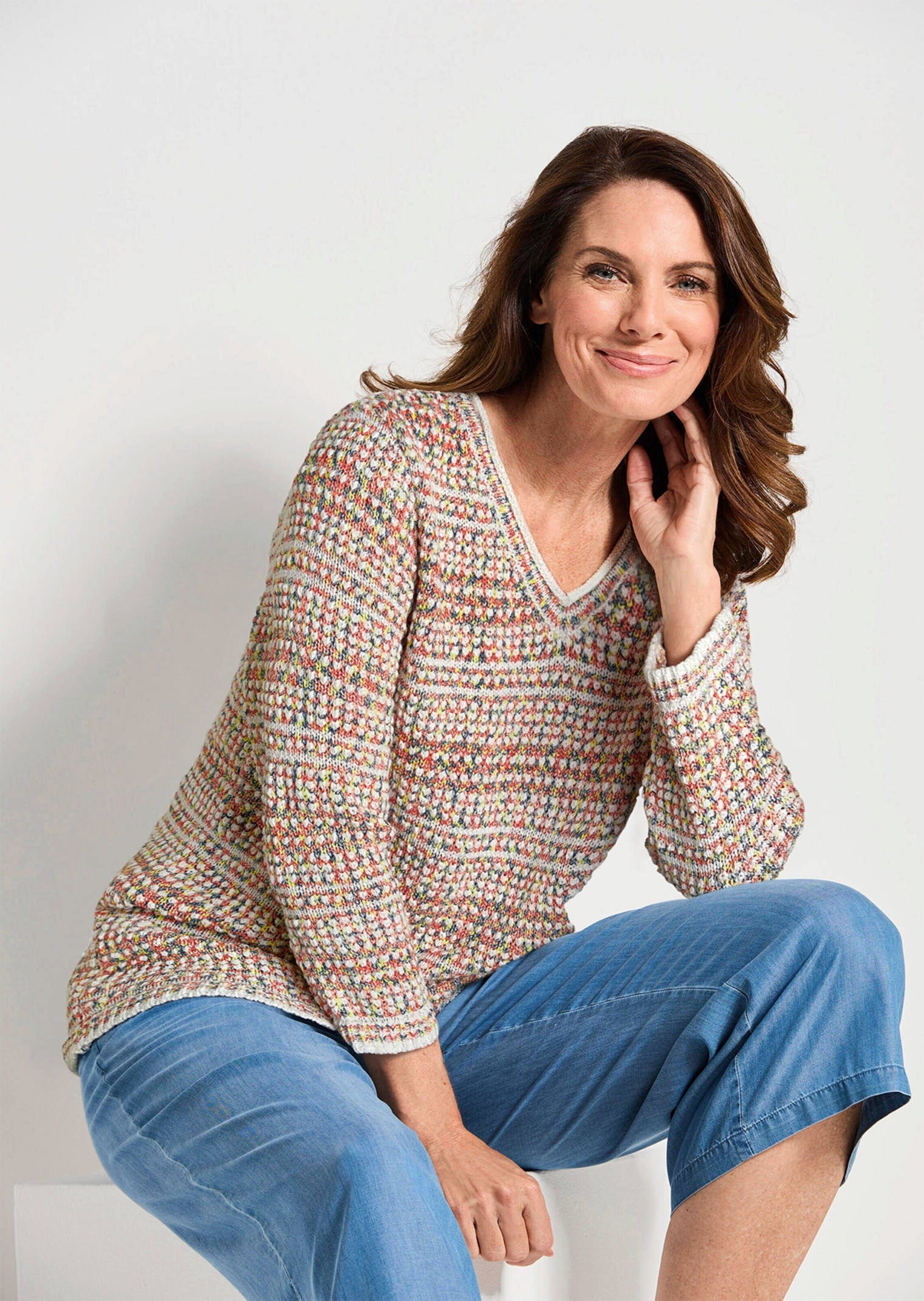 GOLDNER Rundhalspullover »Strukturpullover mit 3D-Effekt« Faszinierende 3D-Optik