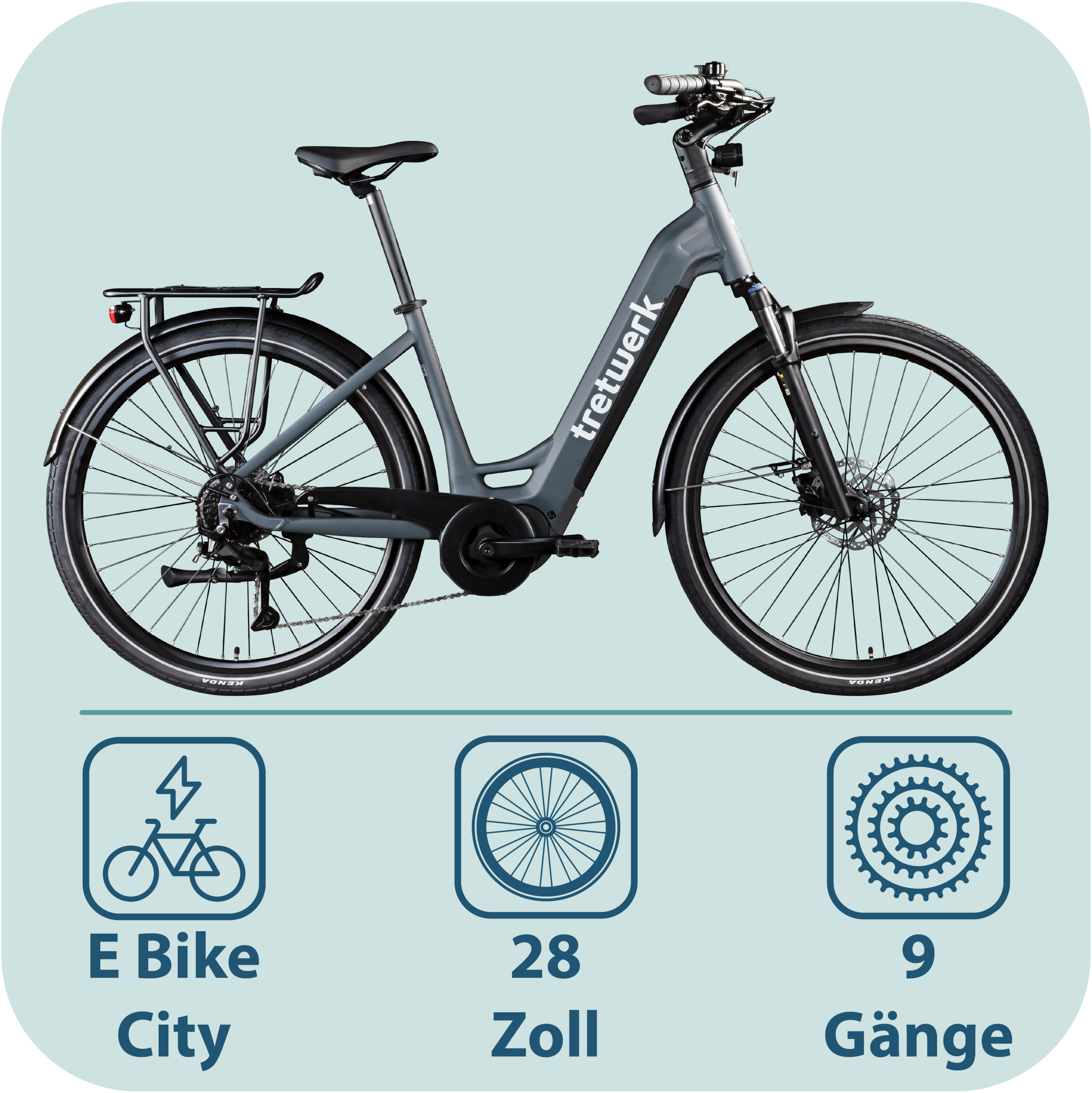 Tretwerk »Amber« 9 Gang Shimano Cues U3020 Schaltwerk Kettenschaltung Mittelmotor 250 W E Bike Damen 28" Elektrofahrrad 155 - 185cm Hollandrad